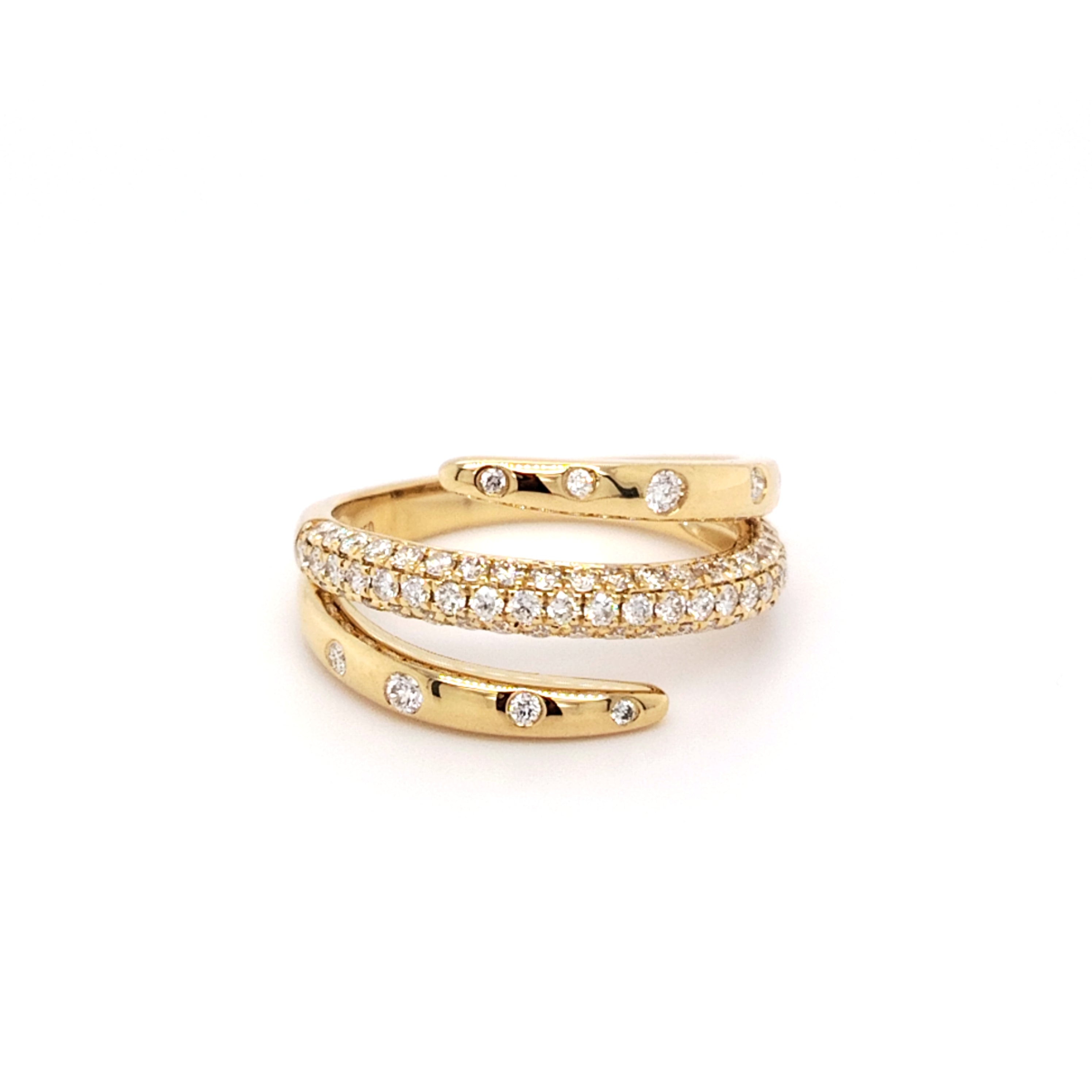 Diamond Coil Statement Ring