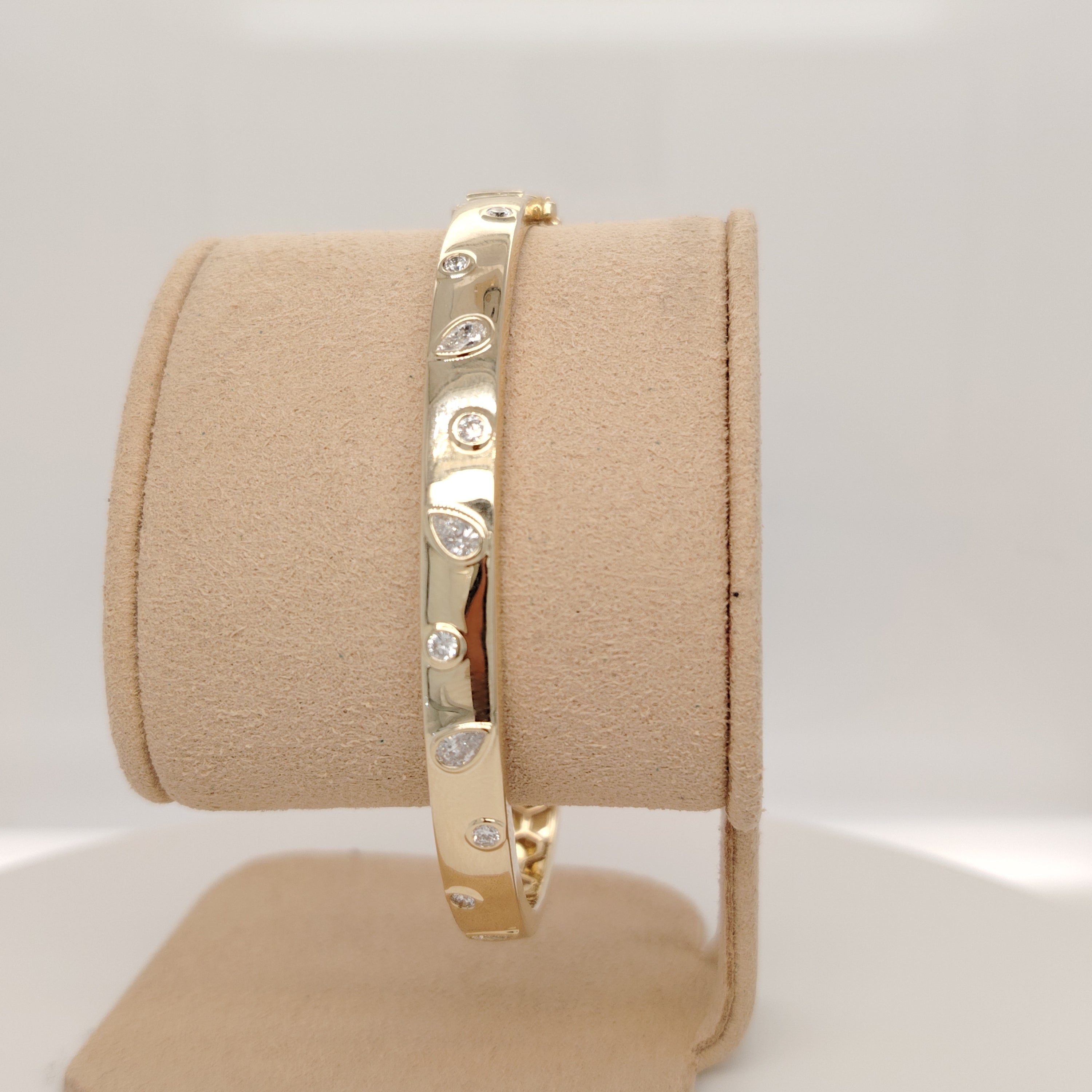 Gypsy-Set Diamond Bangle