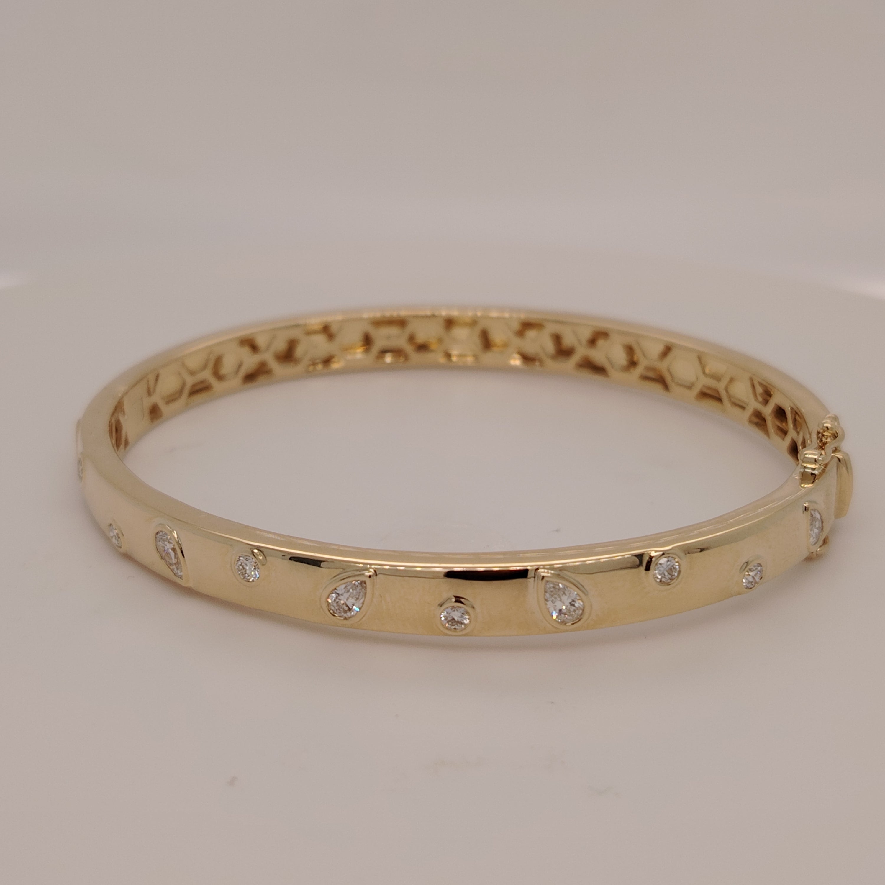 Gypsy-Set Diamond Bangle