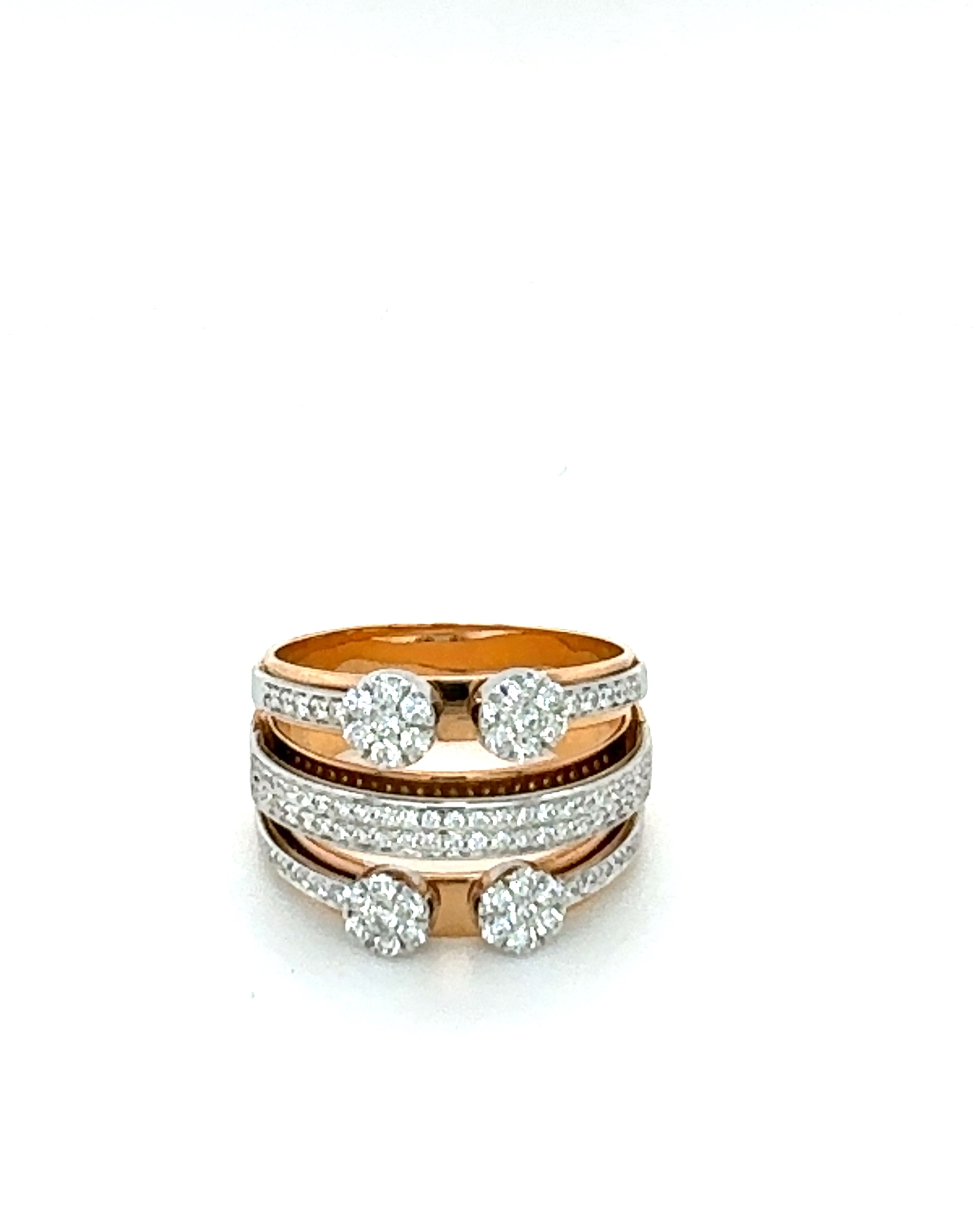 Radiant Cascade Diamond Ring
