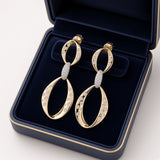 Interlocking Oval Statement Earrings