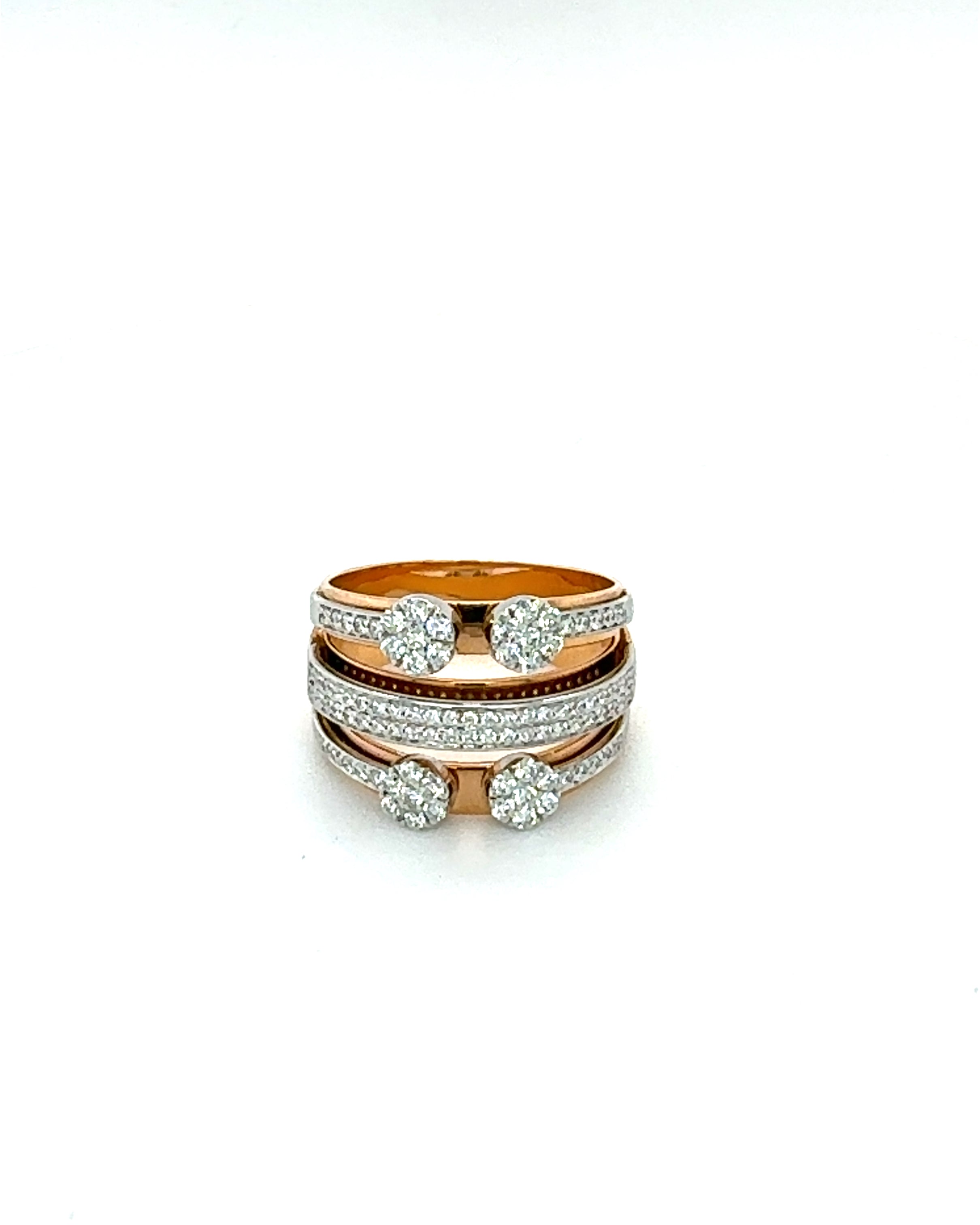 Radiant Cascade Diamond Ring