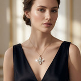 Baguette Clover Diamond Pendant