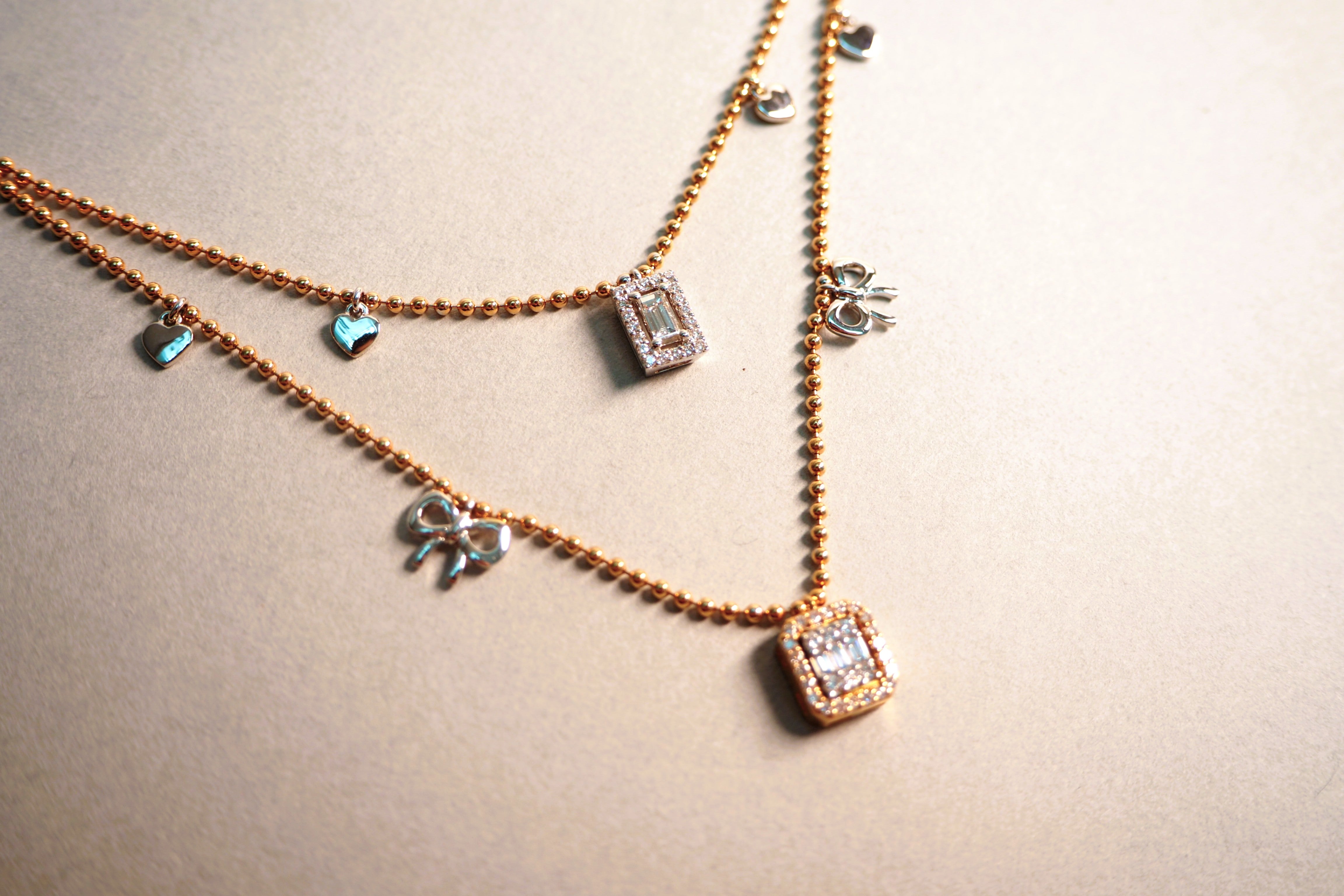 Bowknot Charm Necklace