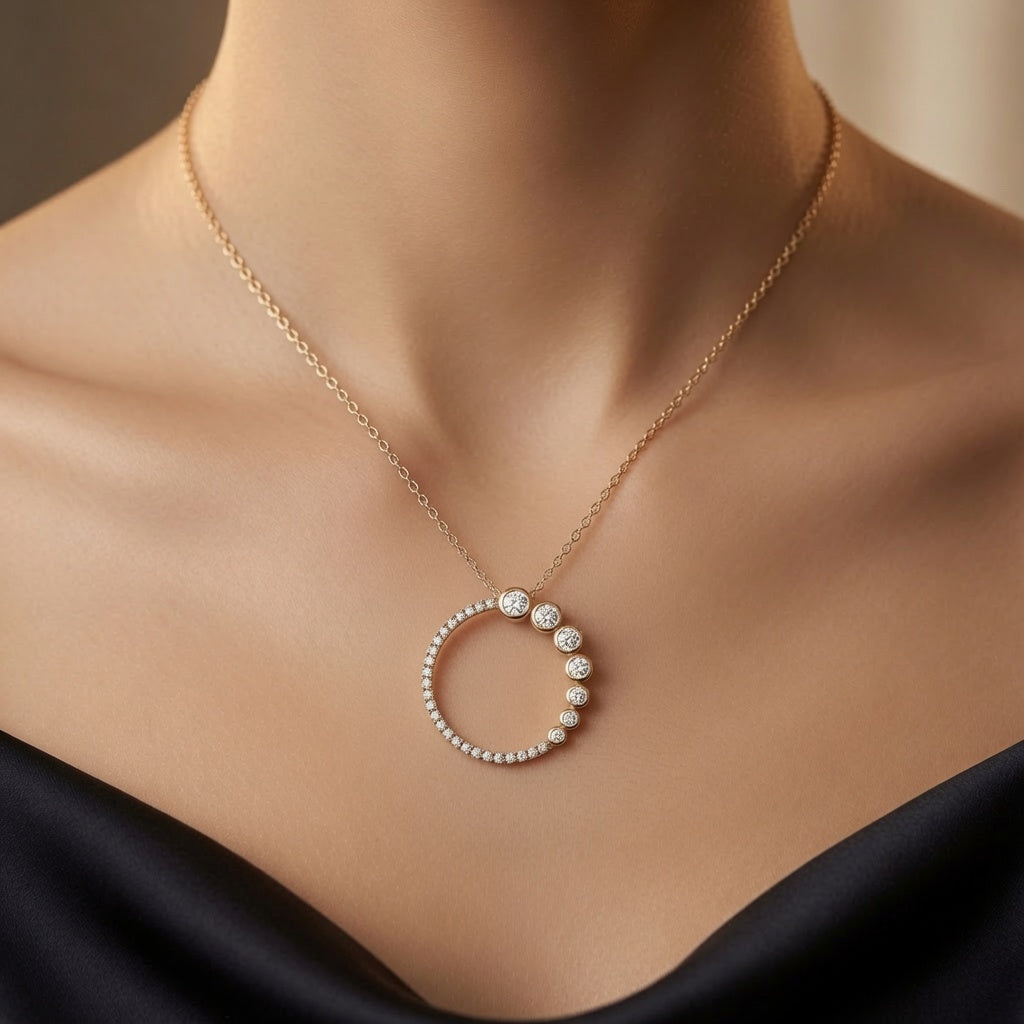 Celestial Cascade Diamond Pendant