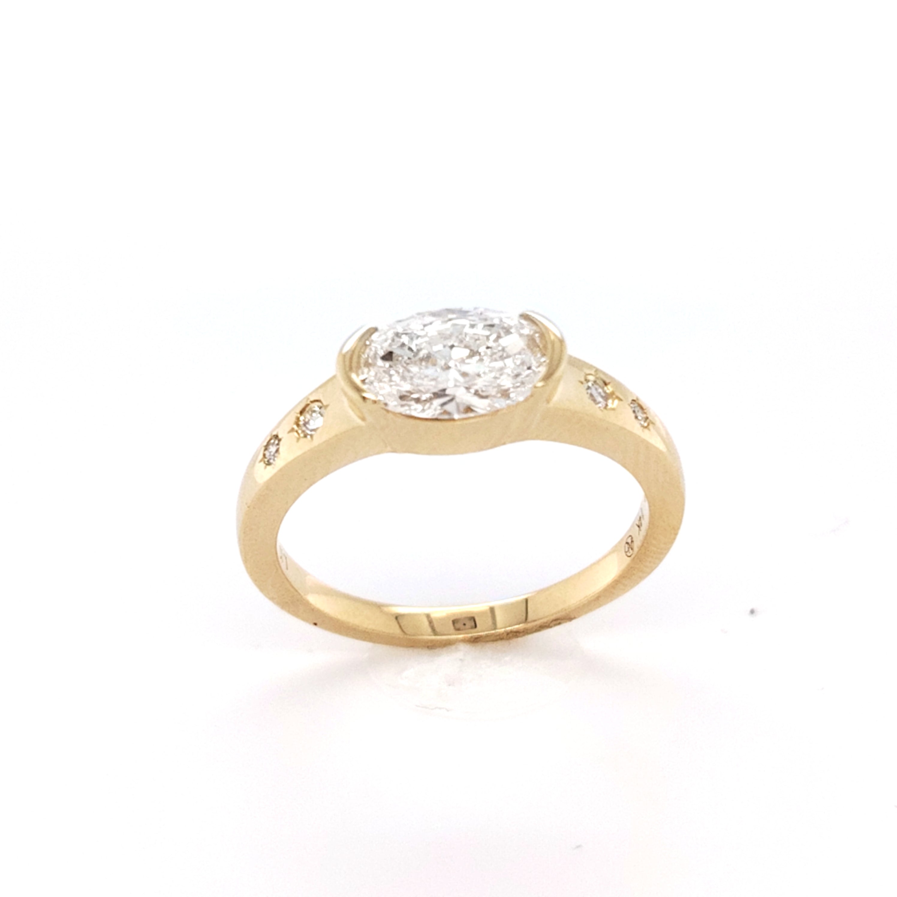 Celestial Oval Diamond Ring
