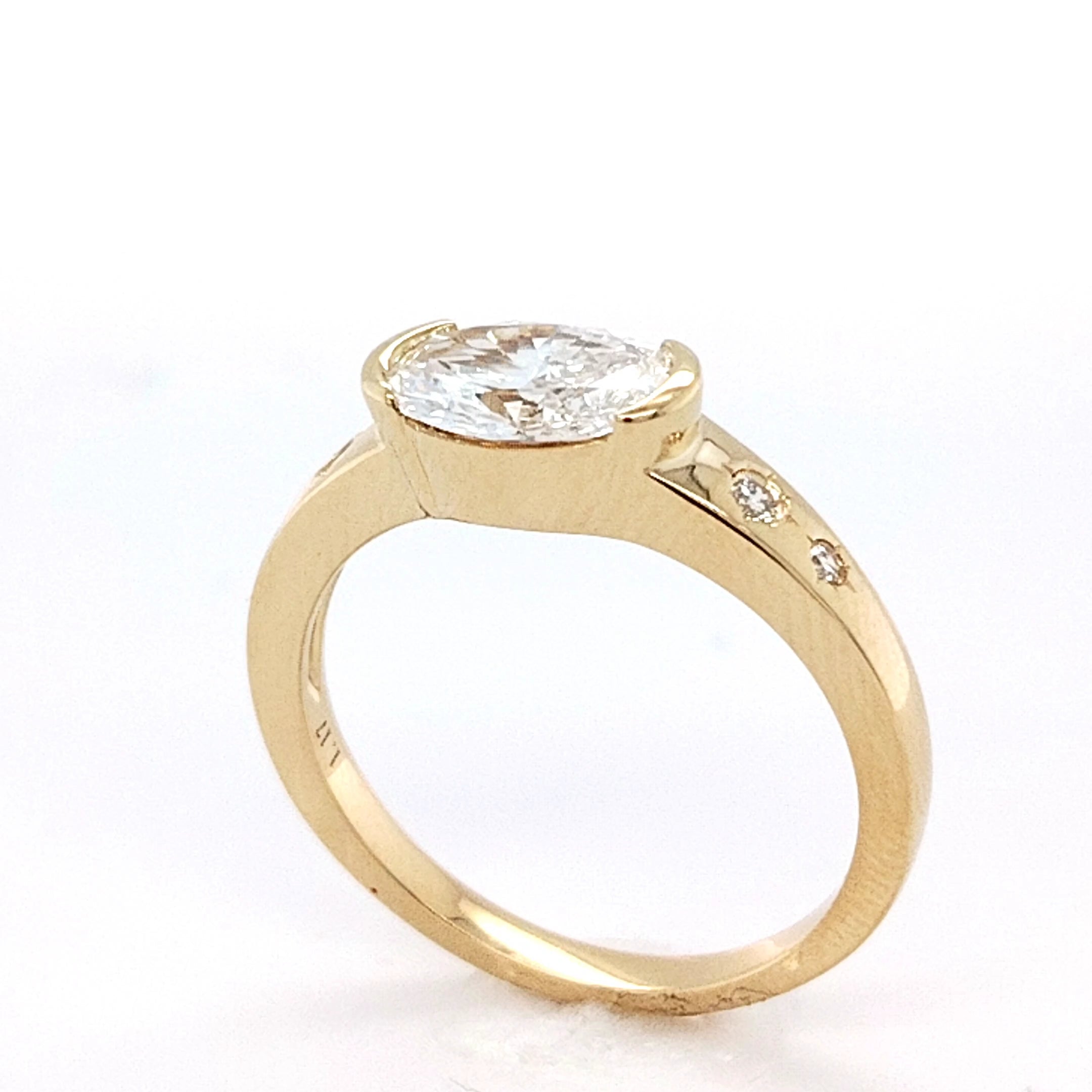 Celestial Oval Diamond Ring