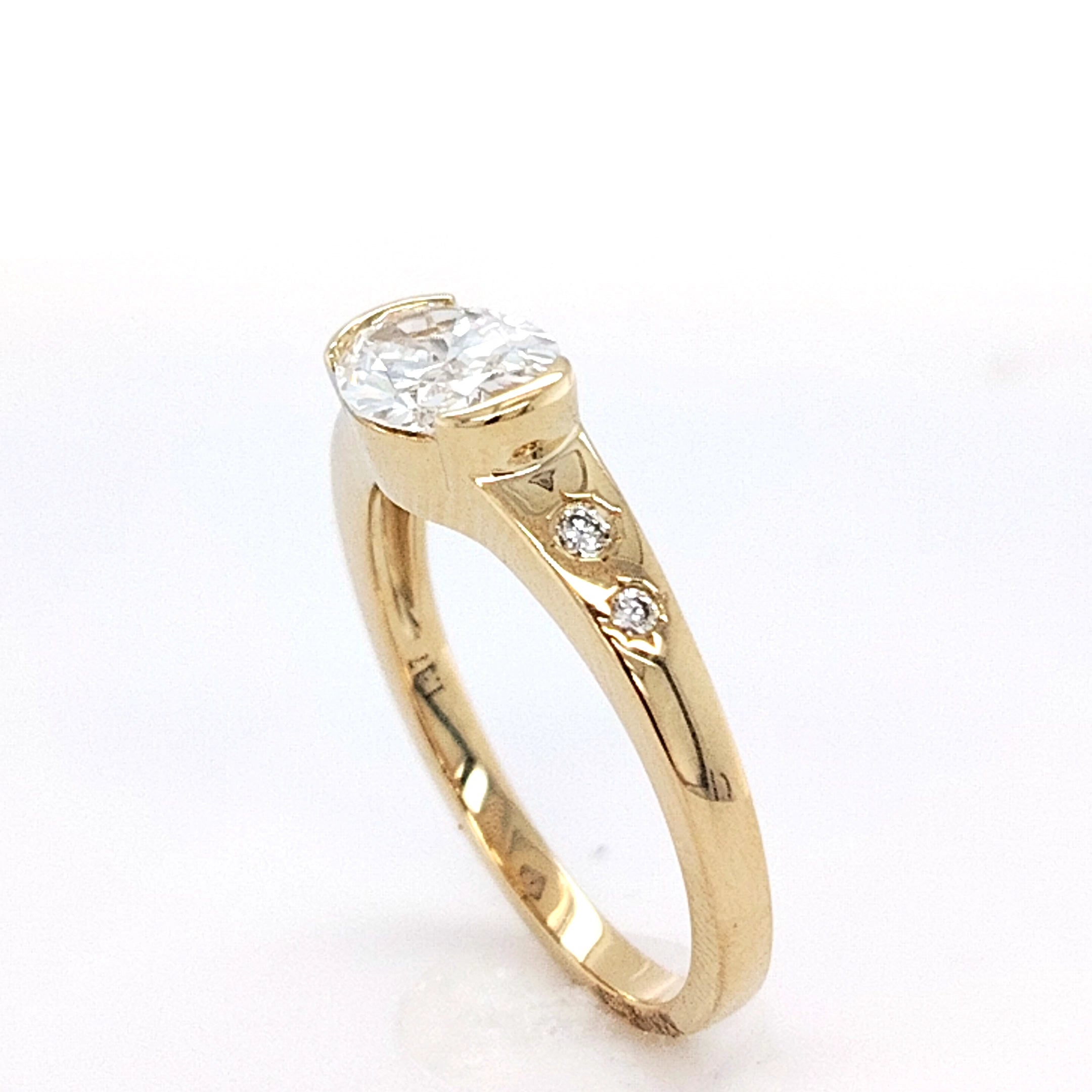 Celestial Oval Diamond Ring