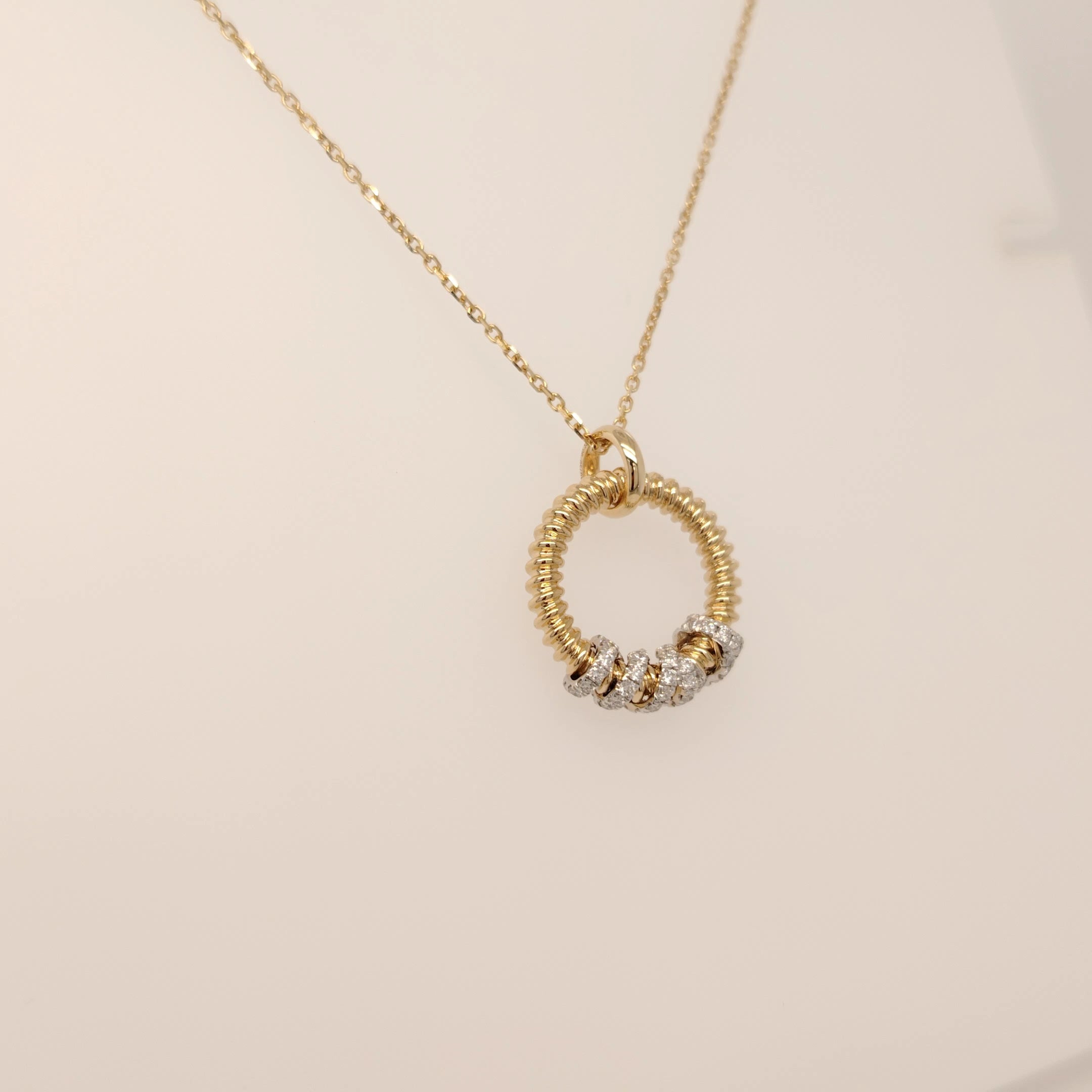 Diamond Halo Spark Pendant