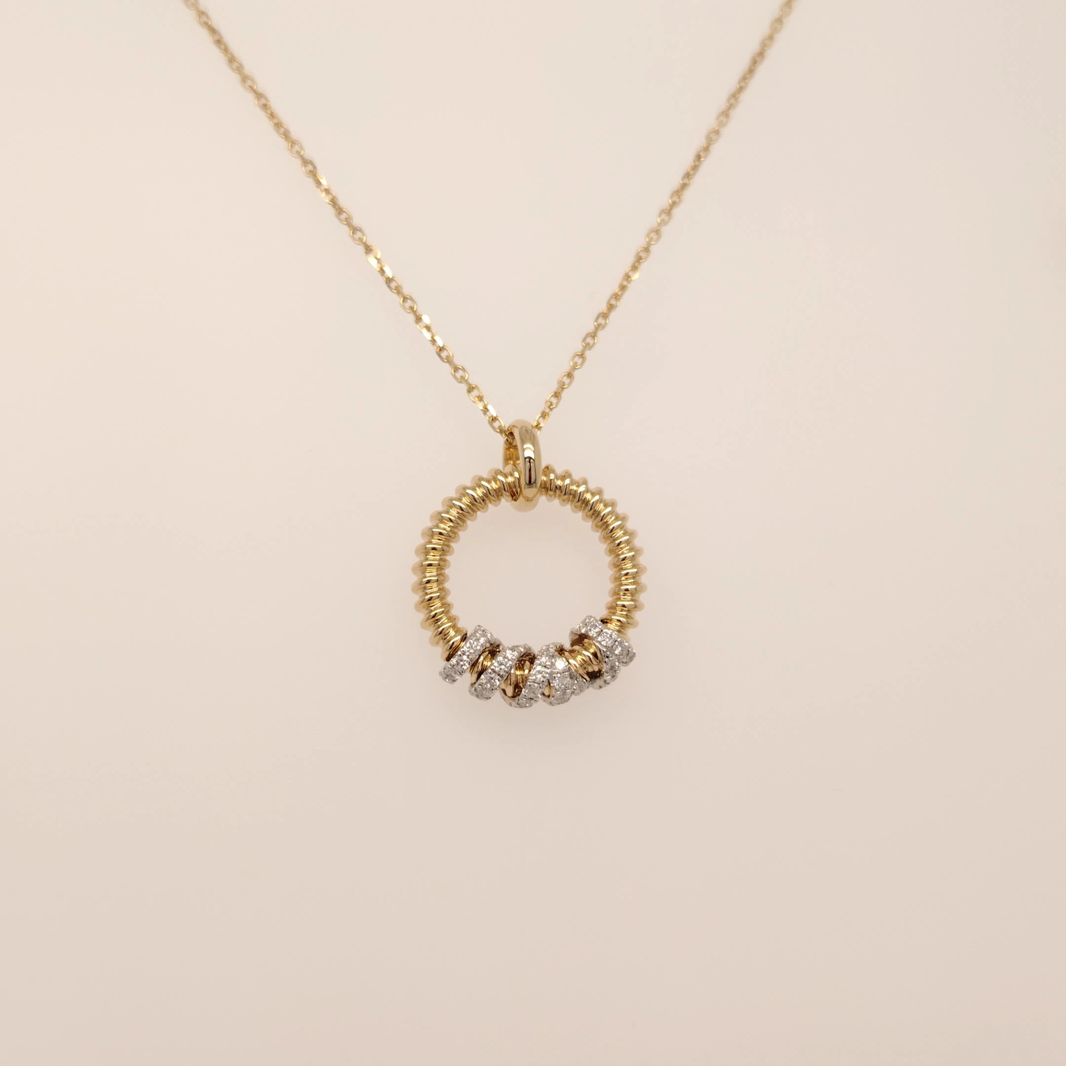 Diamond Halo Spark Pendant
