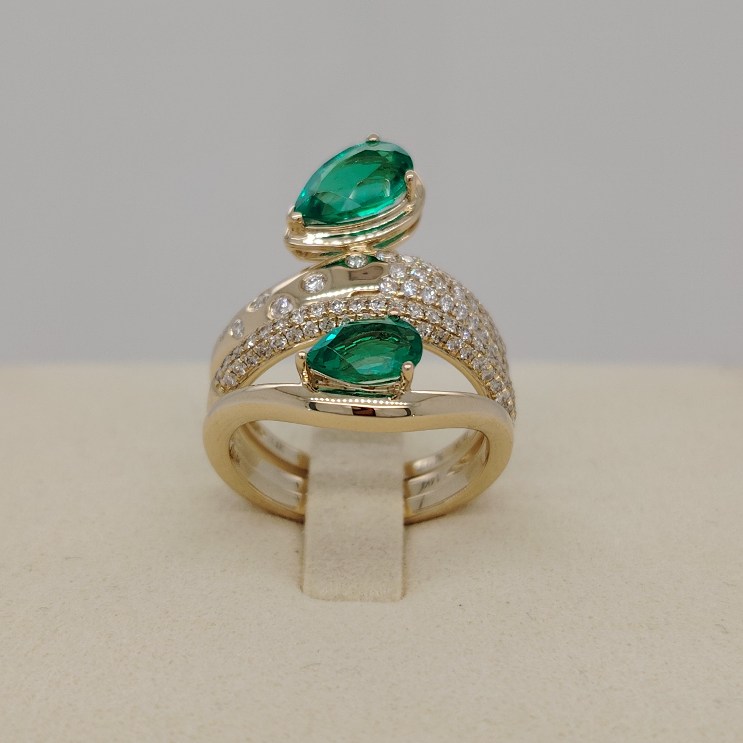 Gem Studded Designer Ring