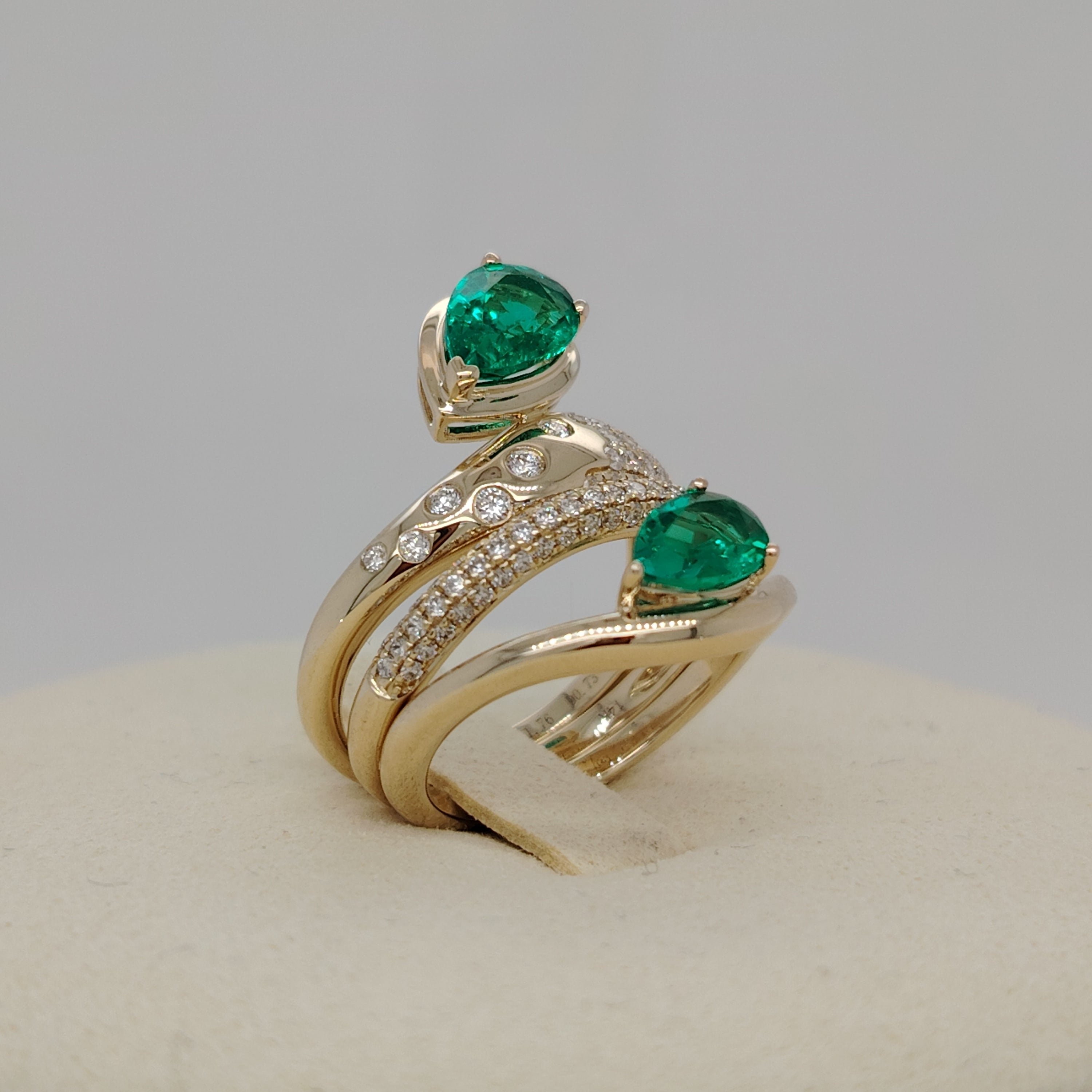 Gem Studded Designer Ring