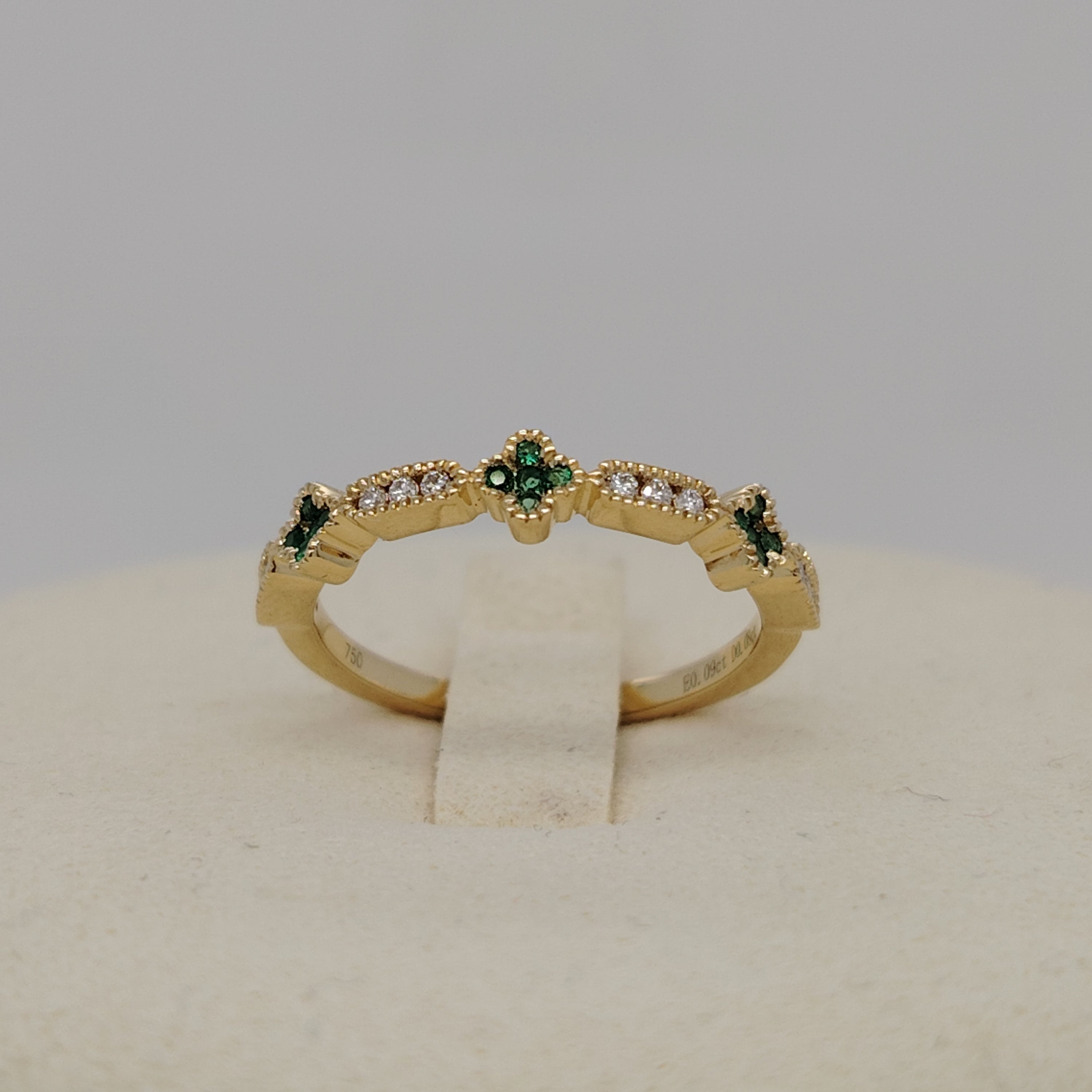 Emerald Blossom Ring
