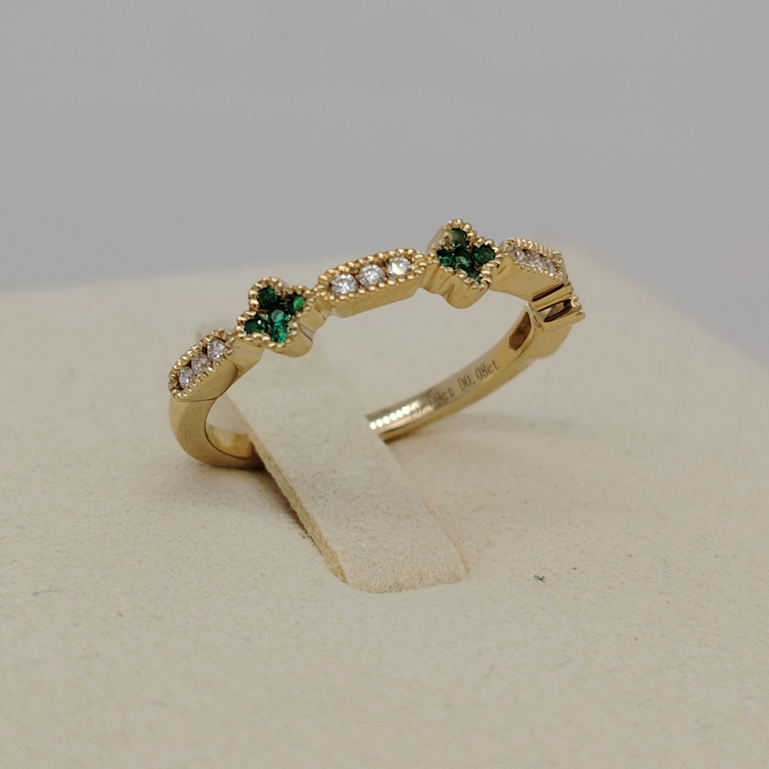 Emerald Blossom Ring