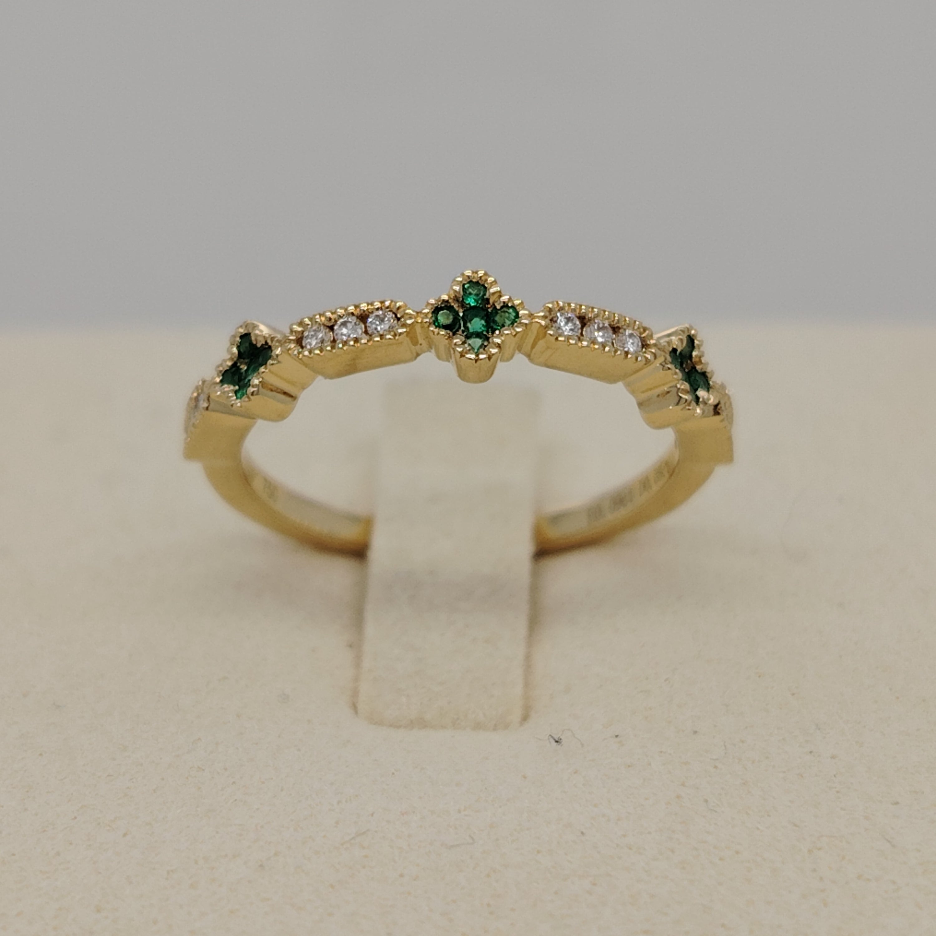 Emerald Blossom Ring