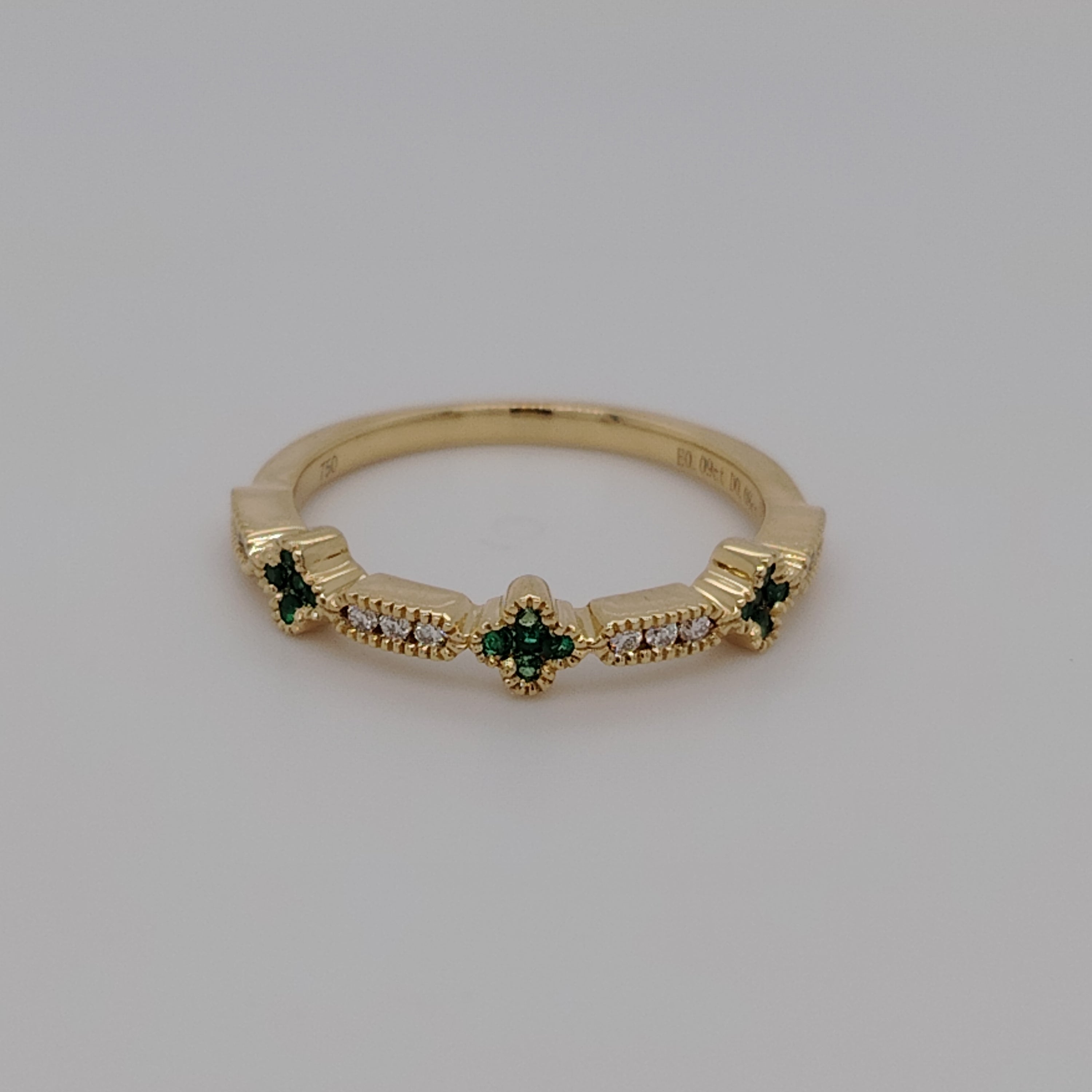 Emerald Blossom Ring