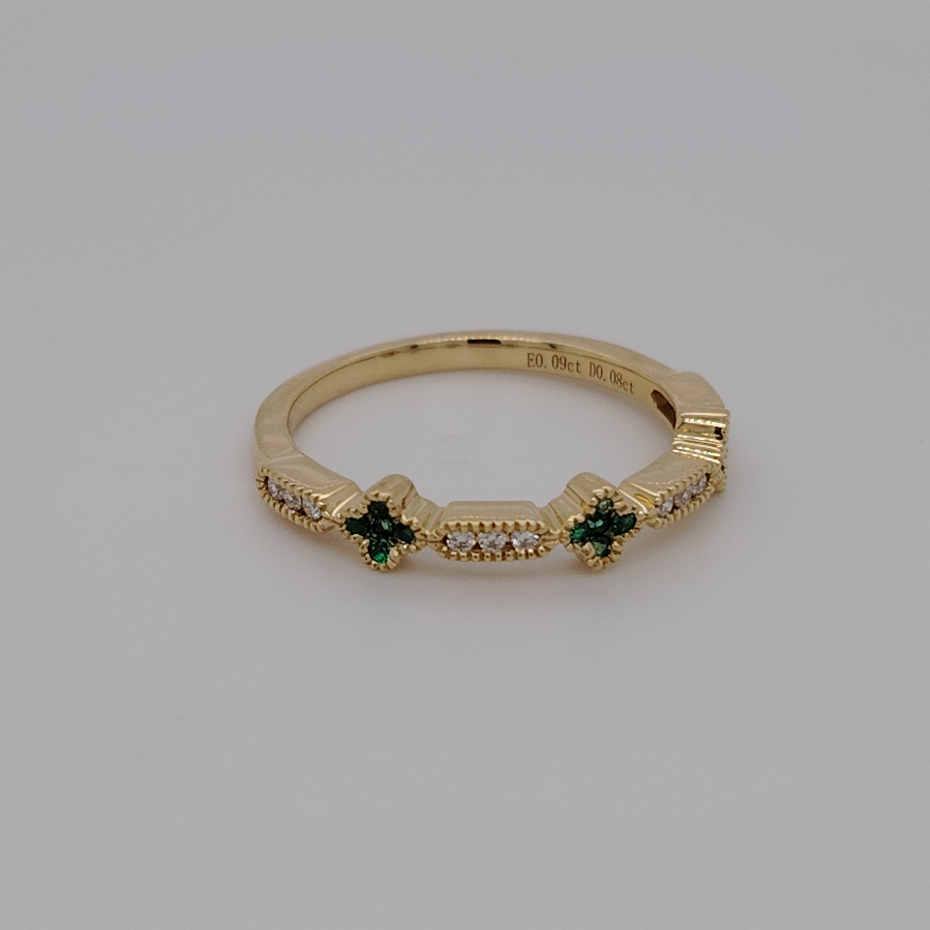 Emerald Blossom Ring