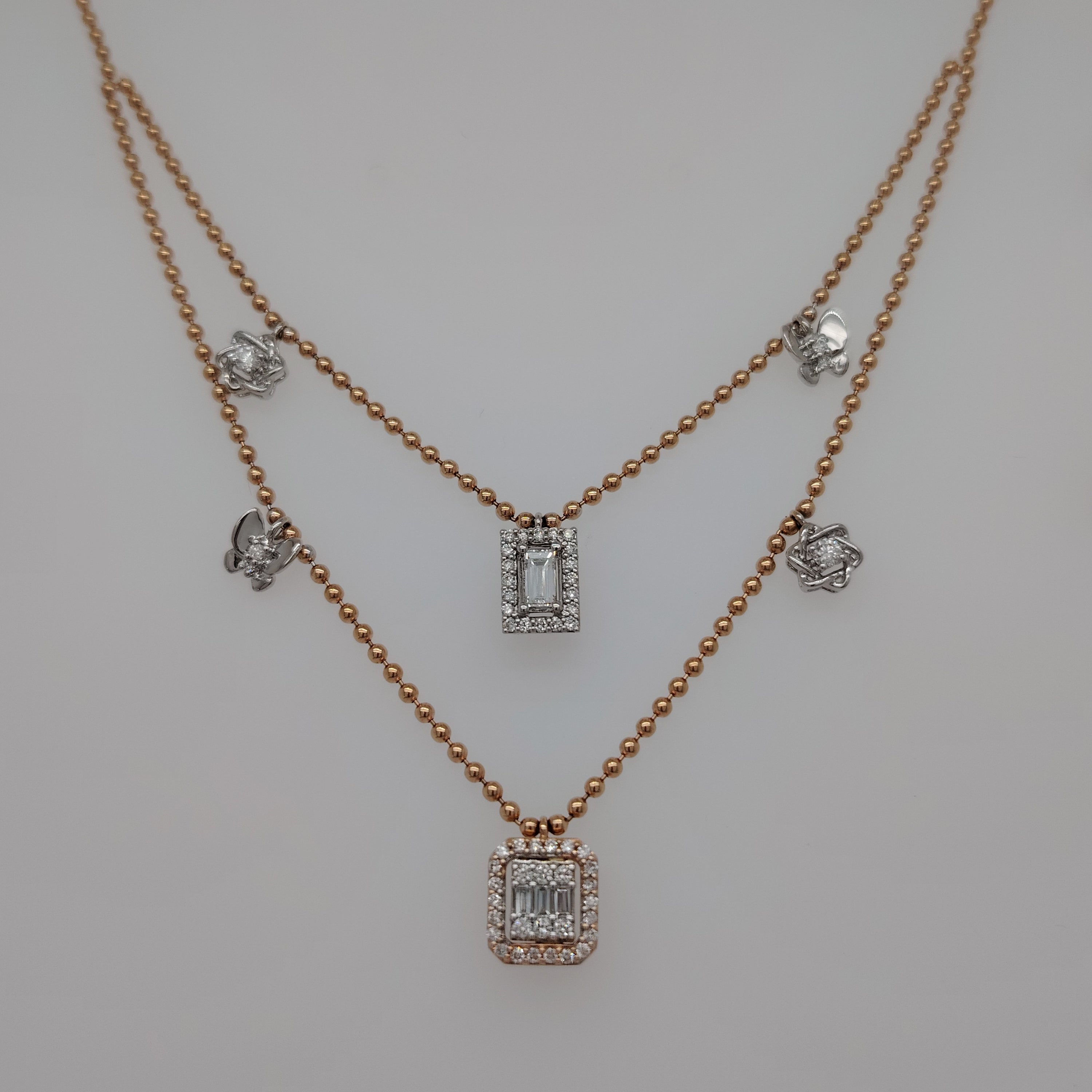 Exquisite Double Charm with Star Necklace