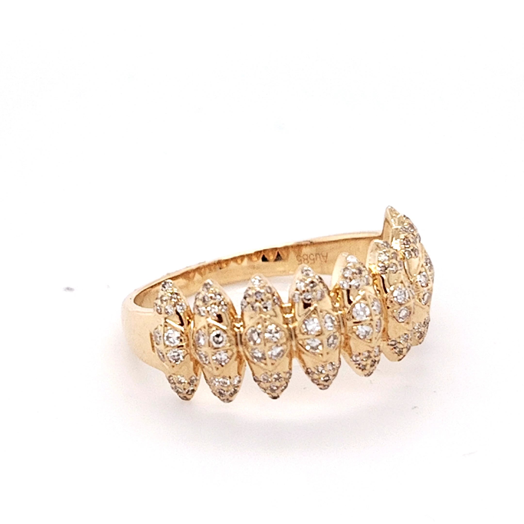 Radiant Marquise Crown Ring