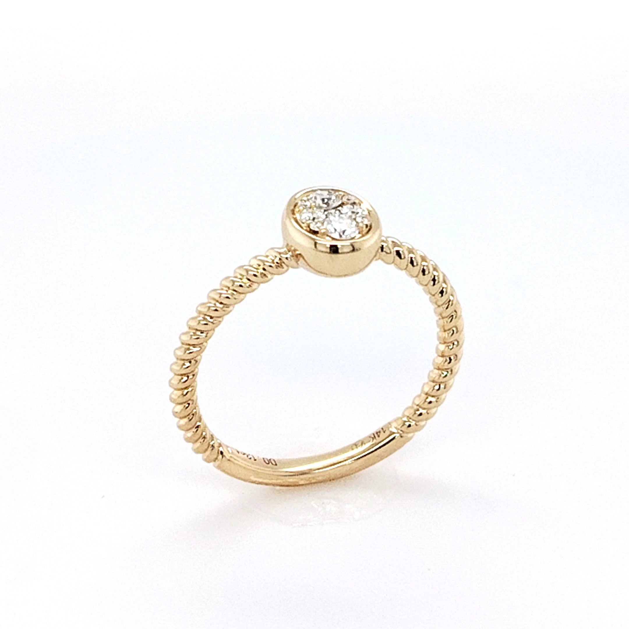 Diamond Rope Band Ring