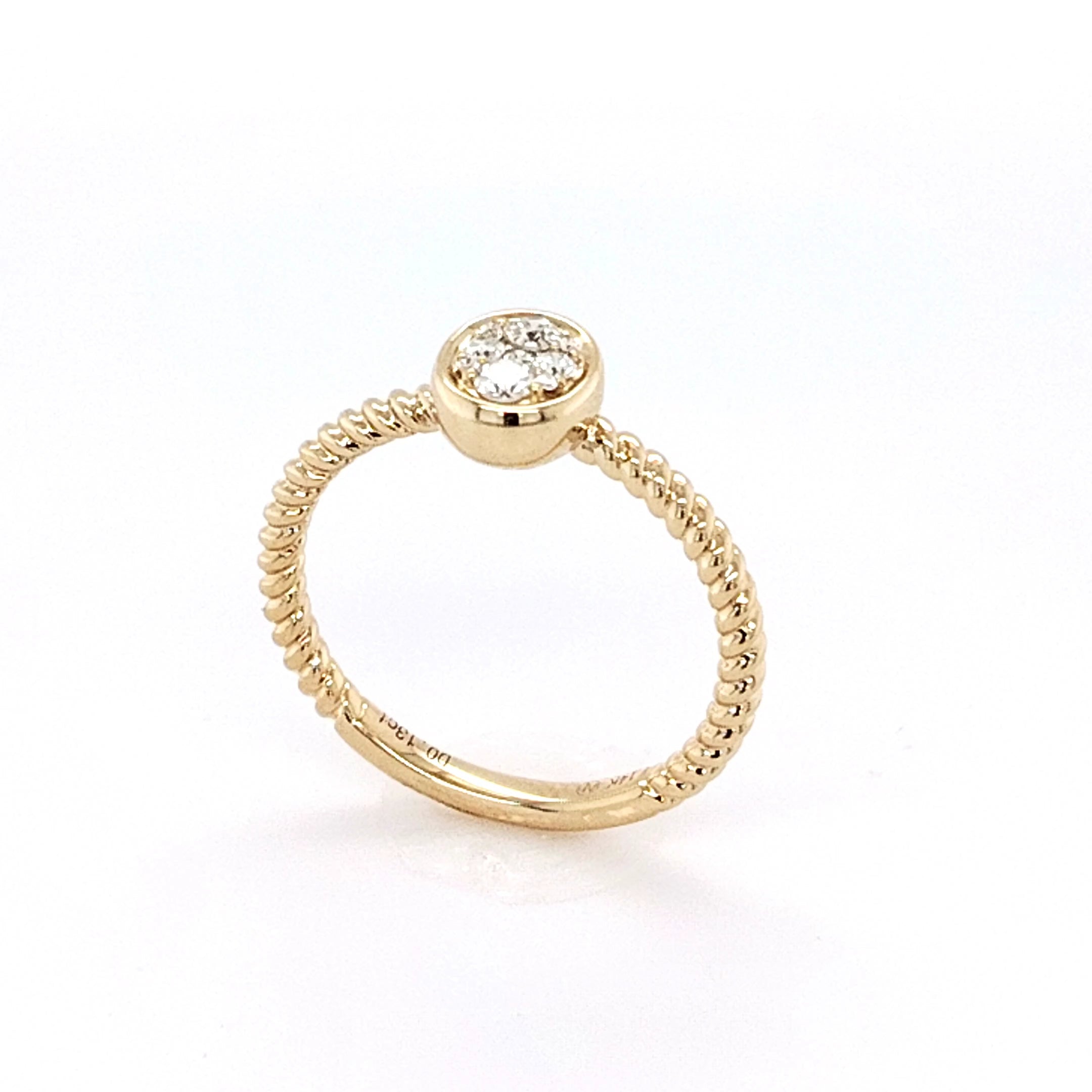 Diamond Rope Band Ring