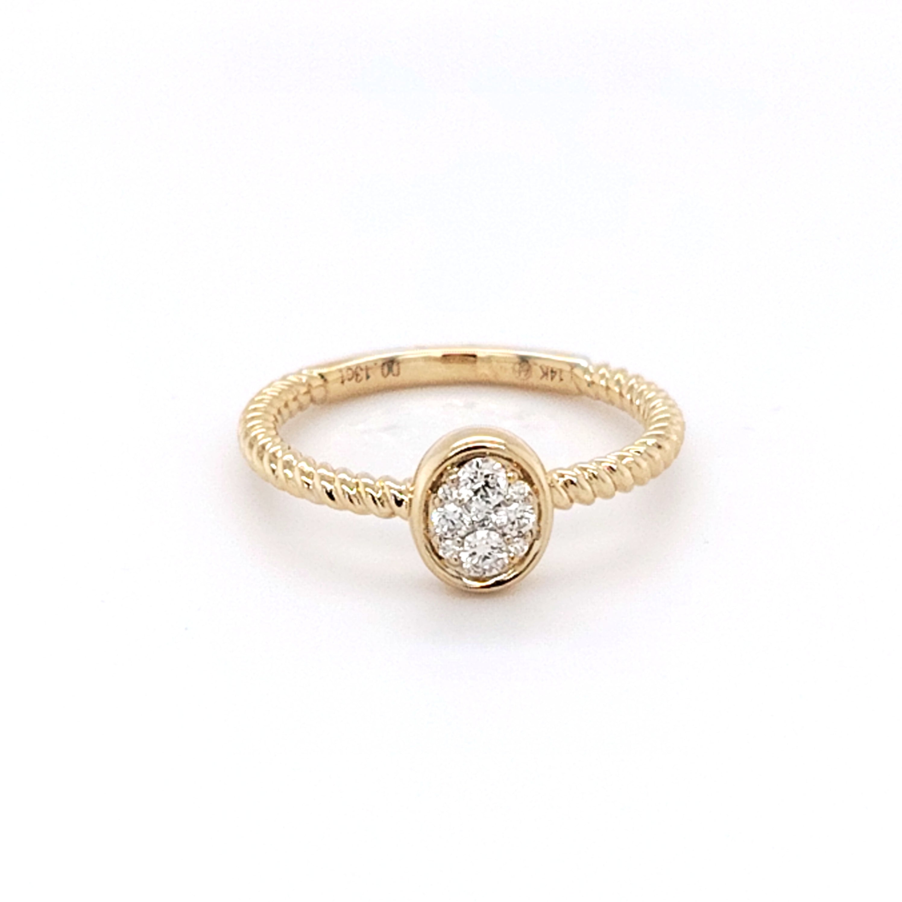Diamond Rope Band Ring