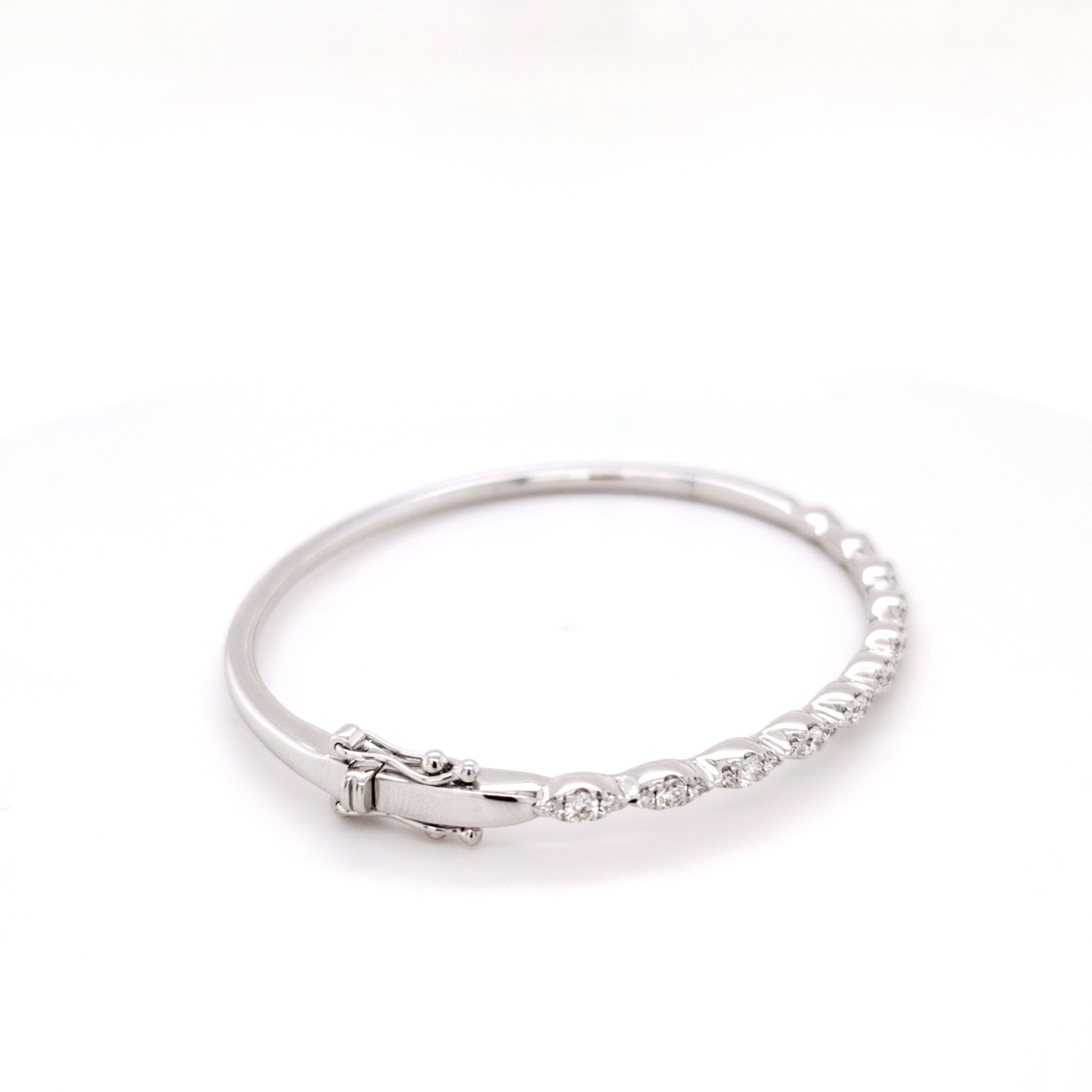 Diamond Vine Bangle Bracelet