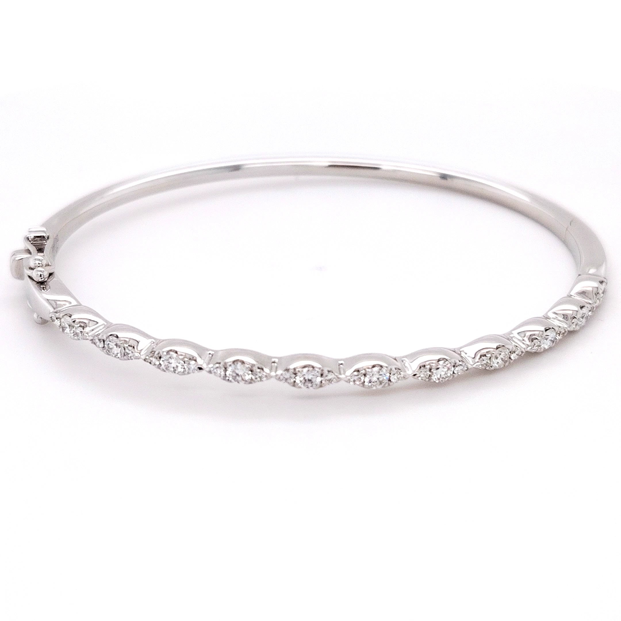 Diamond Vine Bangle Bracelet
