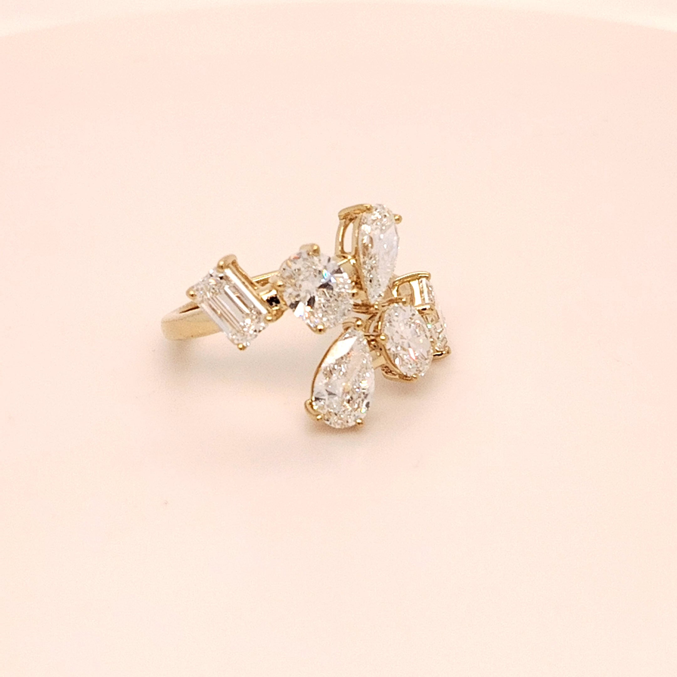 Radiant Multi-Stone Lab Grown Diamond Ring