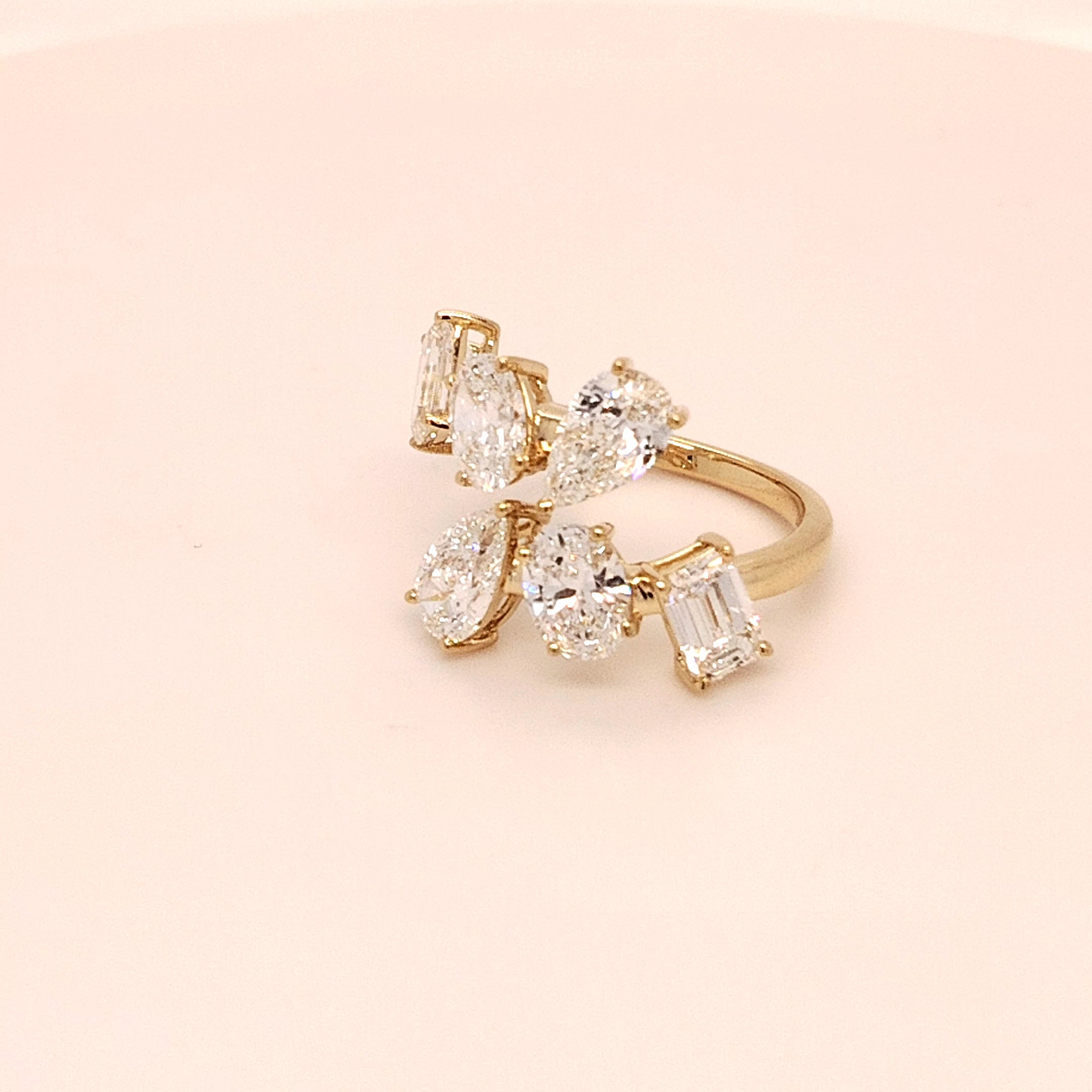 Radiant Multi-Stone Lab Grown Diamond Ring