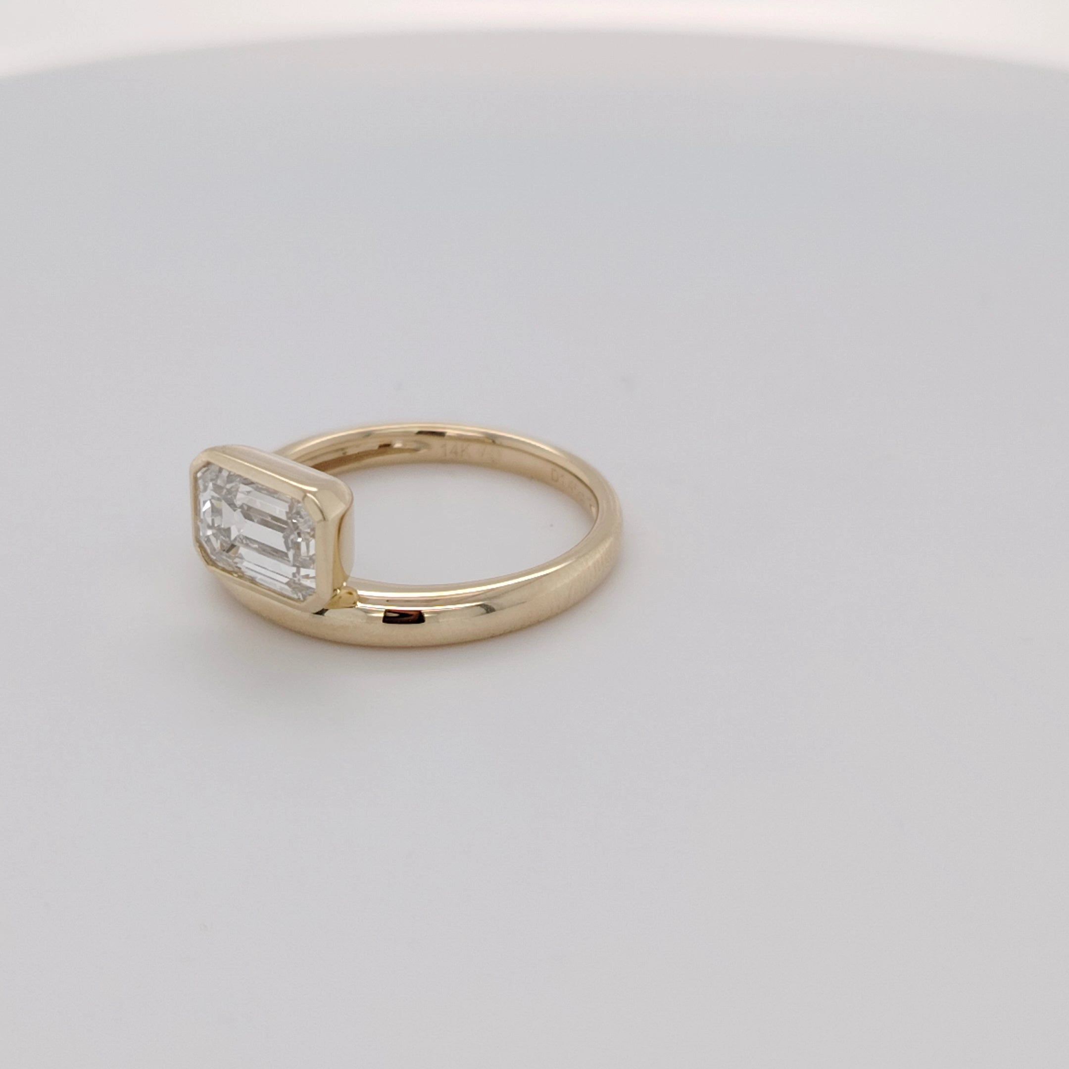 Architectural Elegance Emerald-Cut Ring