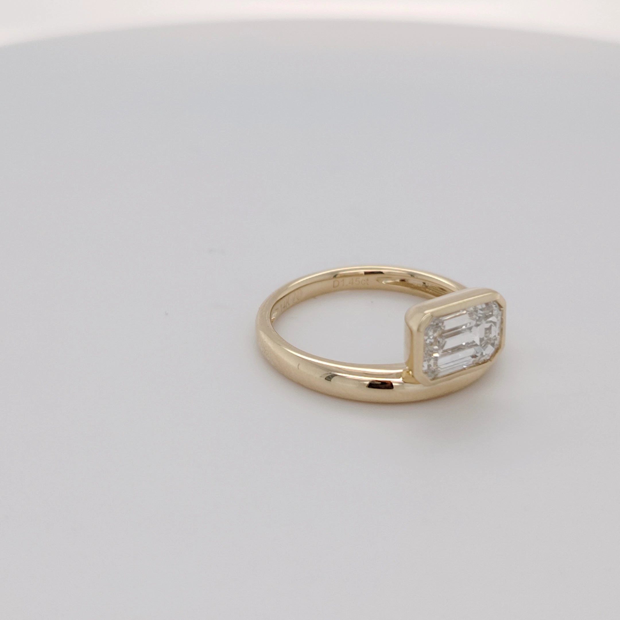 Architectural Elegance Emerald-Cut Ring