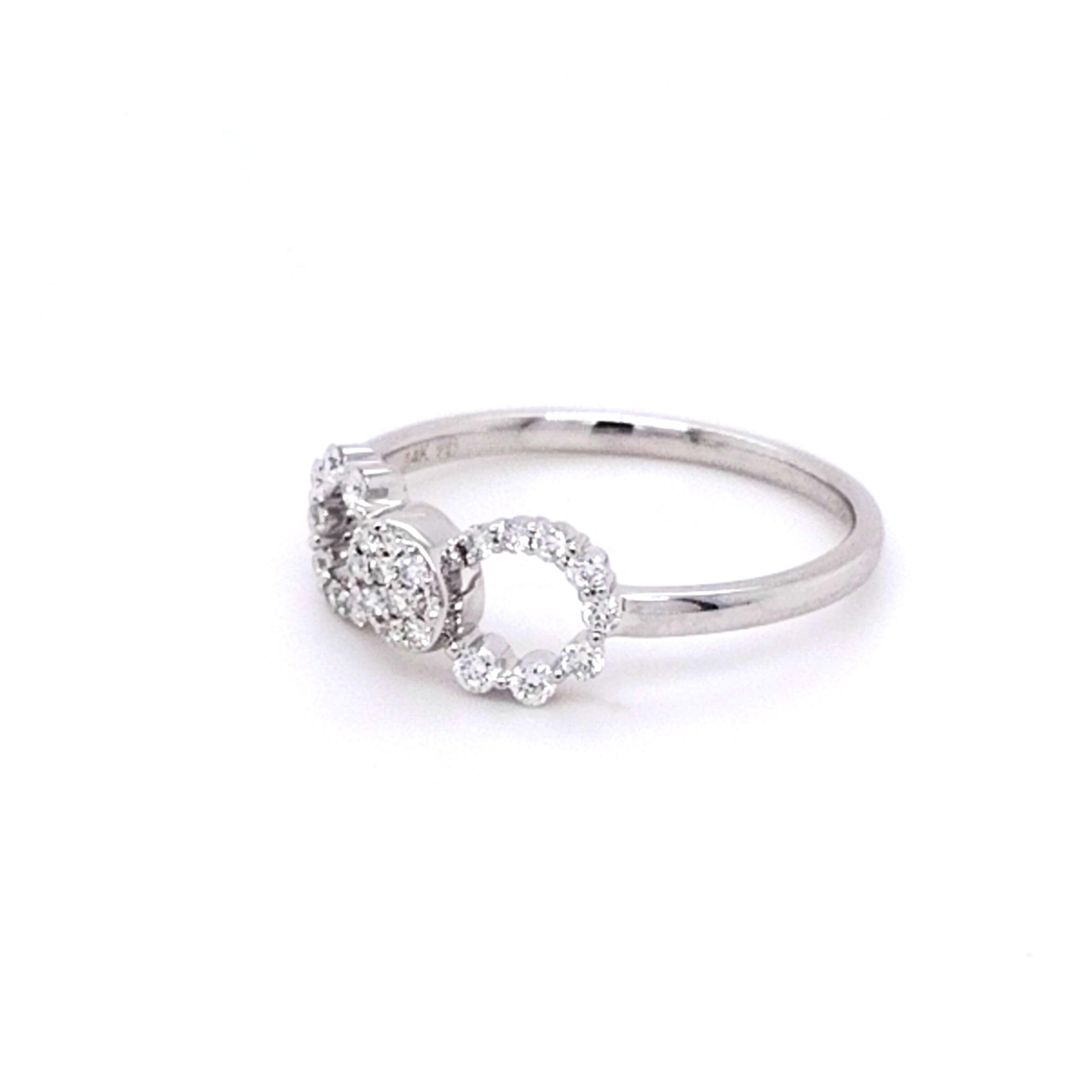 Diamond Infinity Loop Ring