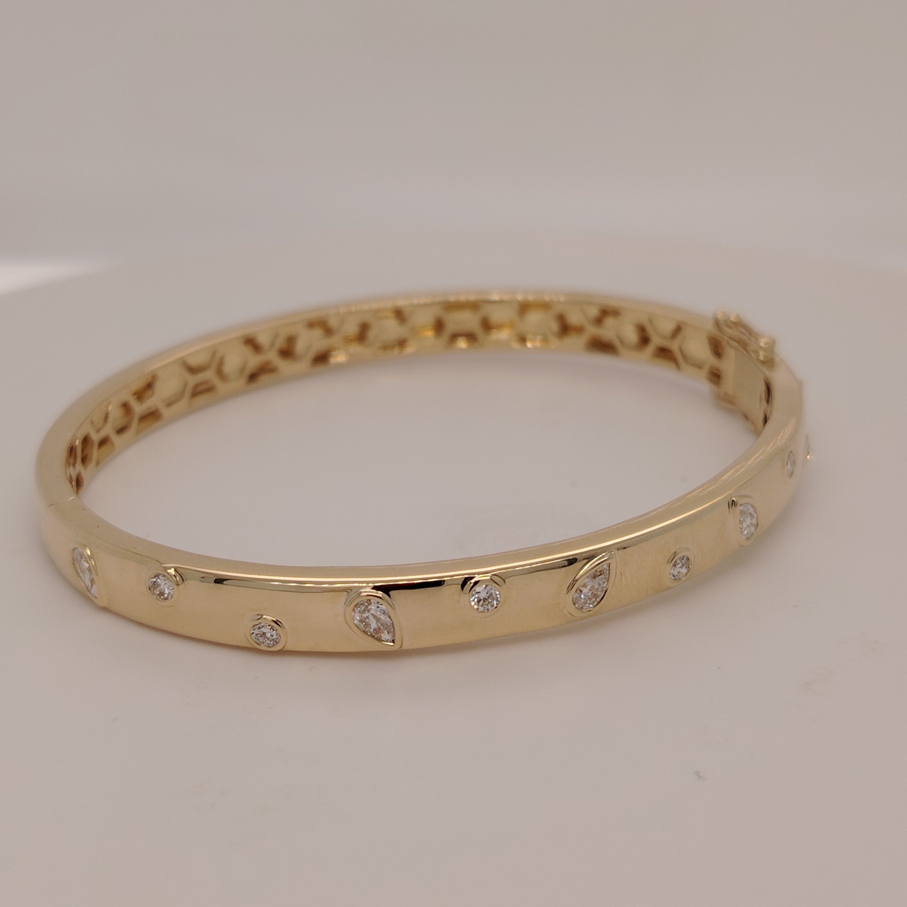Gypsy-Set Diamond Bangle