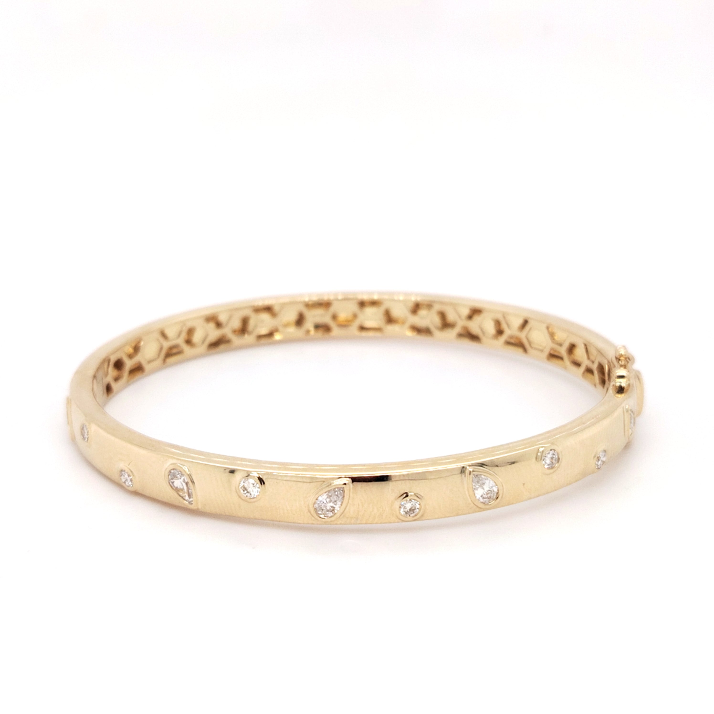 Gypsy-Set Diamond Bangle