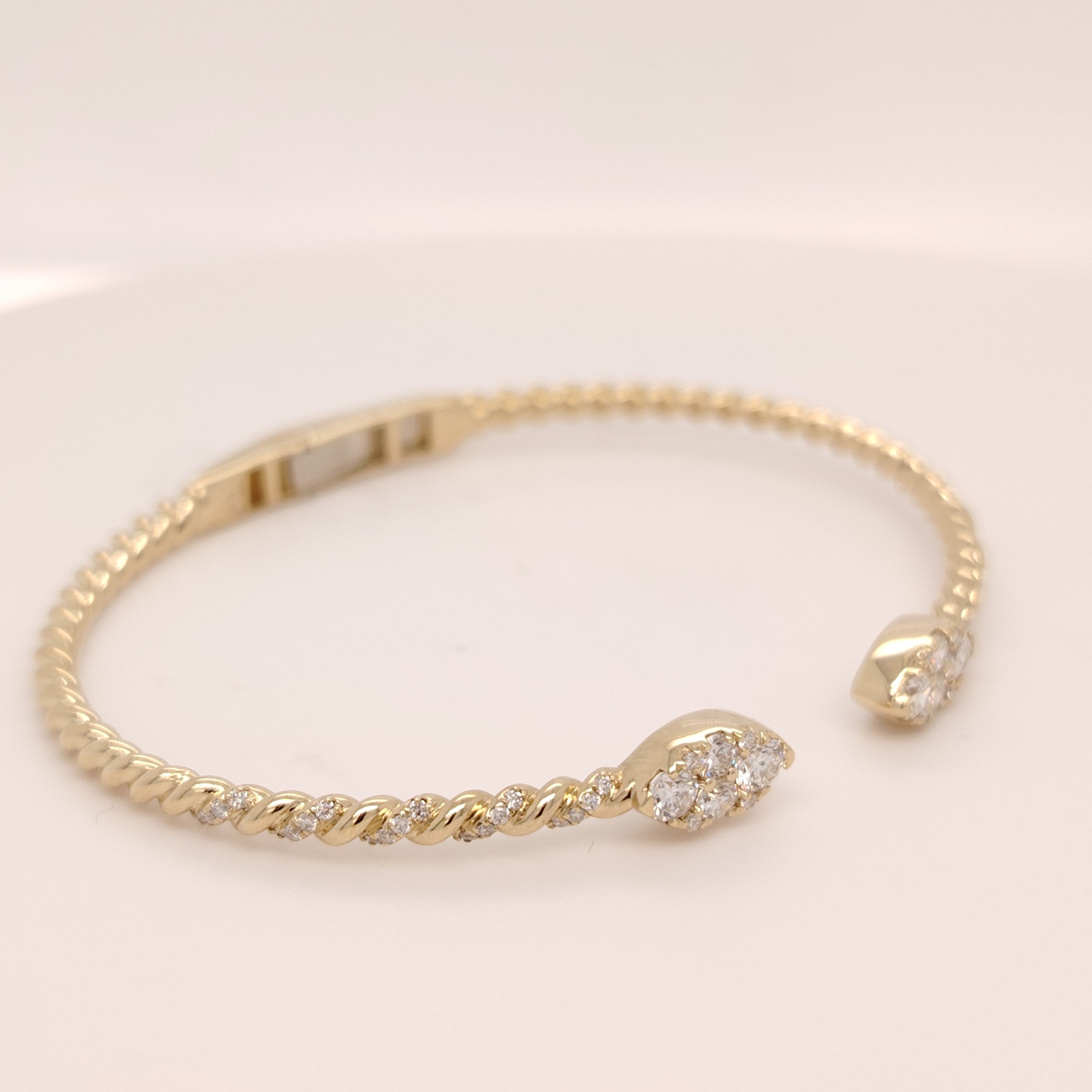 Diamond Pavé Open Cuff Bangle