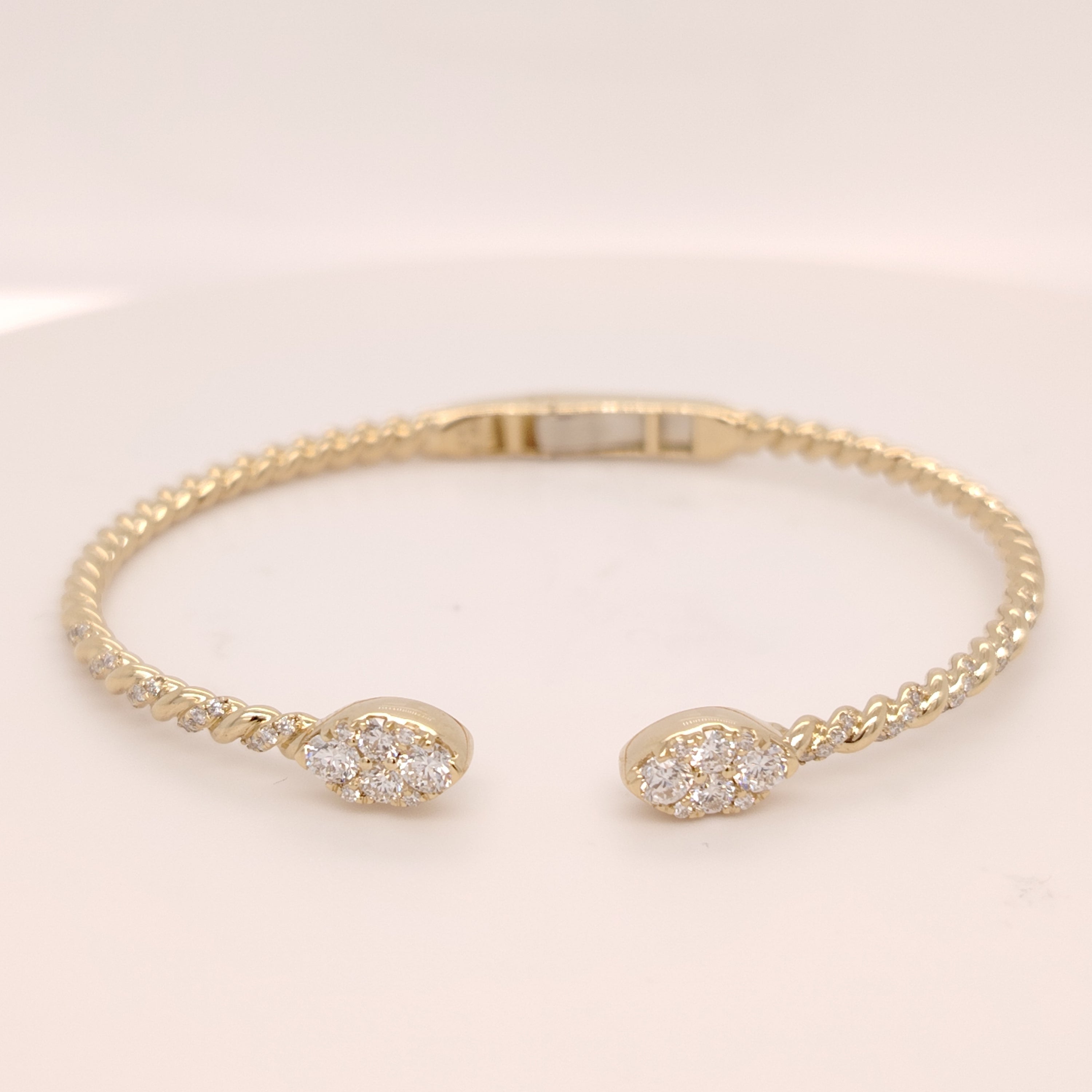 Diamond Pavé Open Cuff Bangle