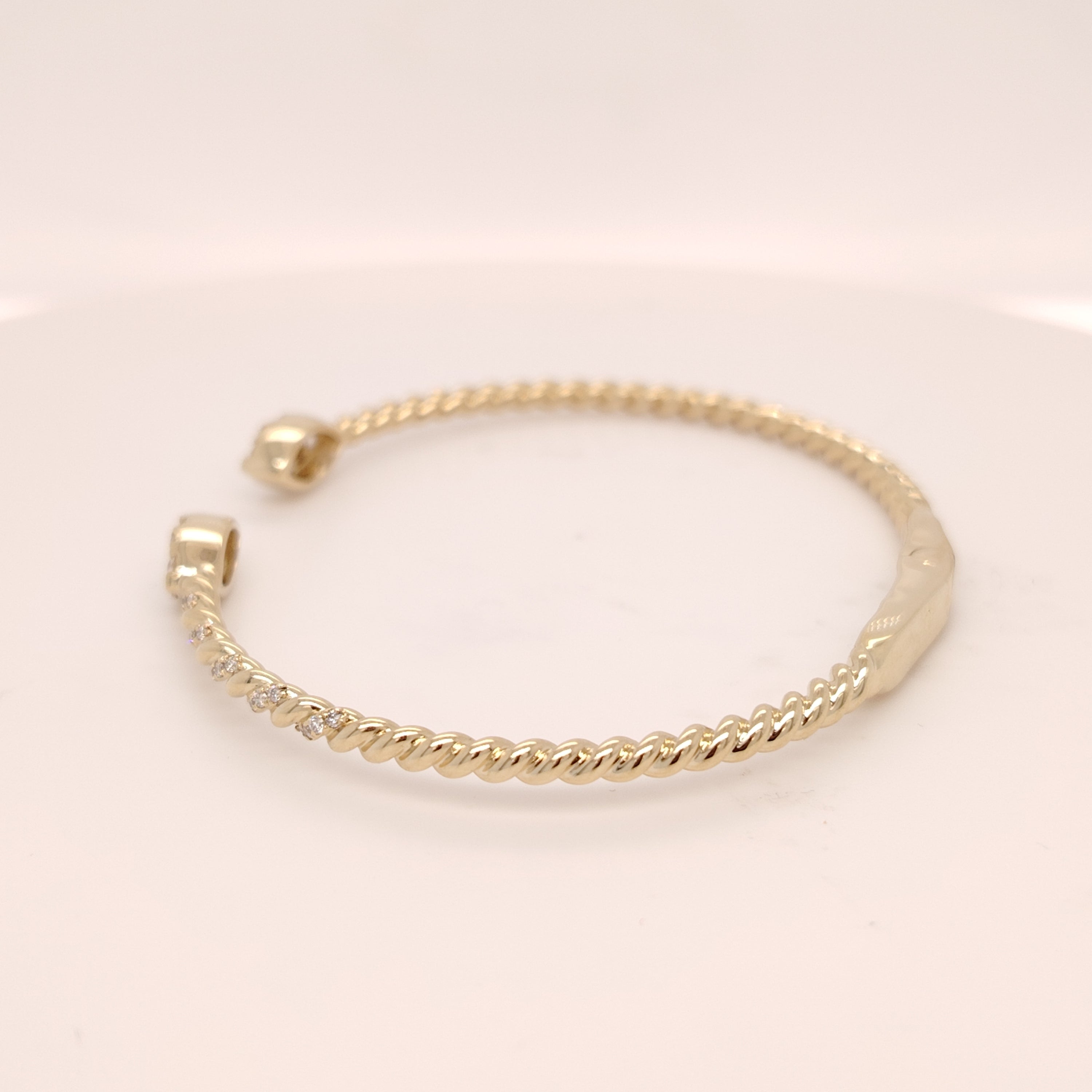 Diamond Pavé Open Cuff Bangle