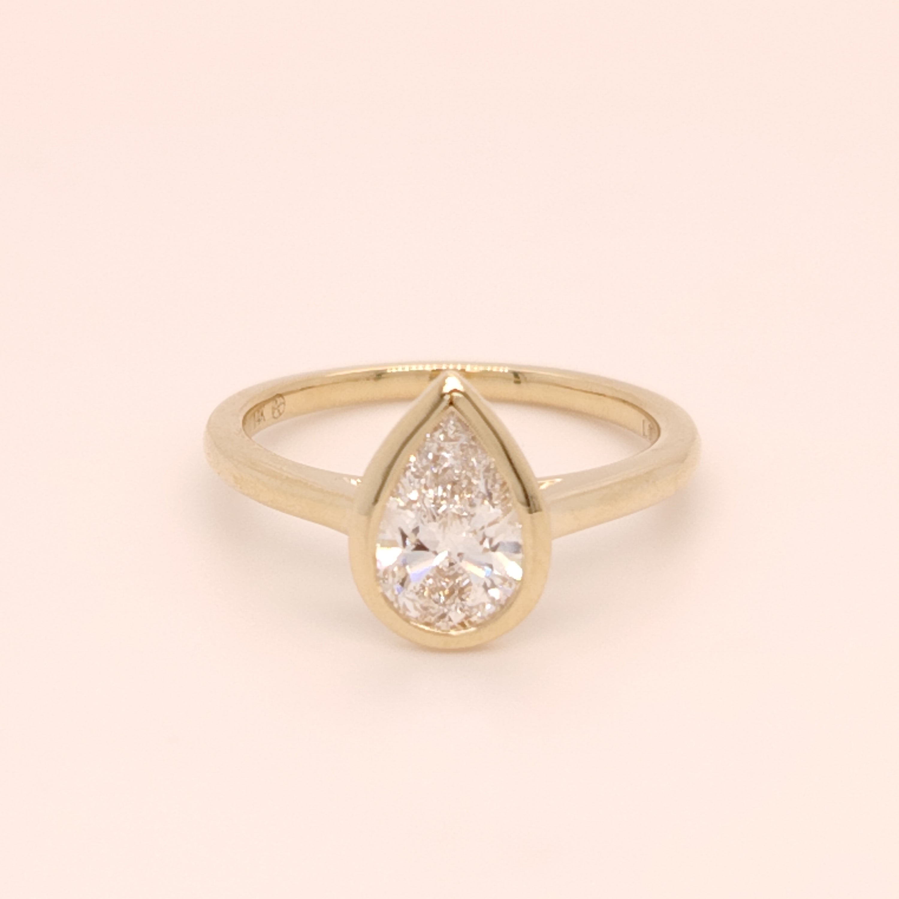Timeless Pear Solitaire Ring