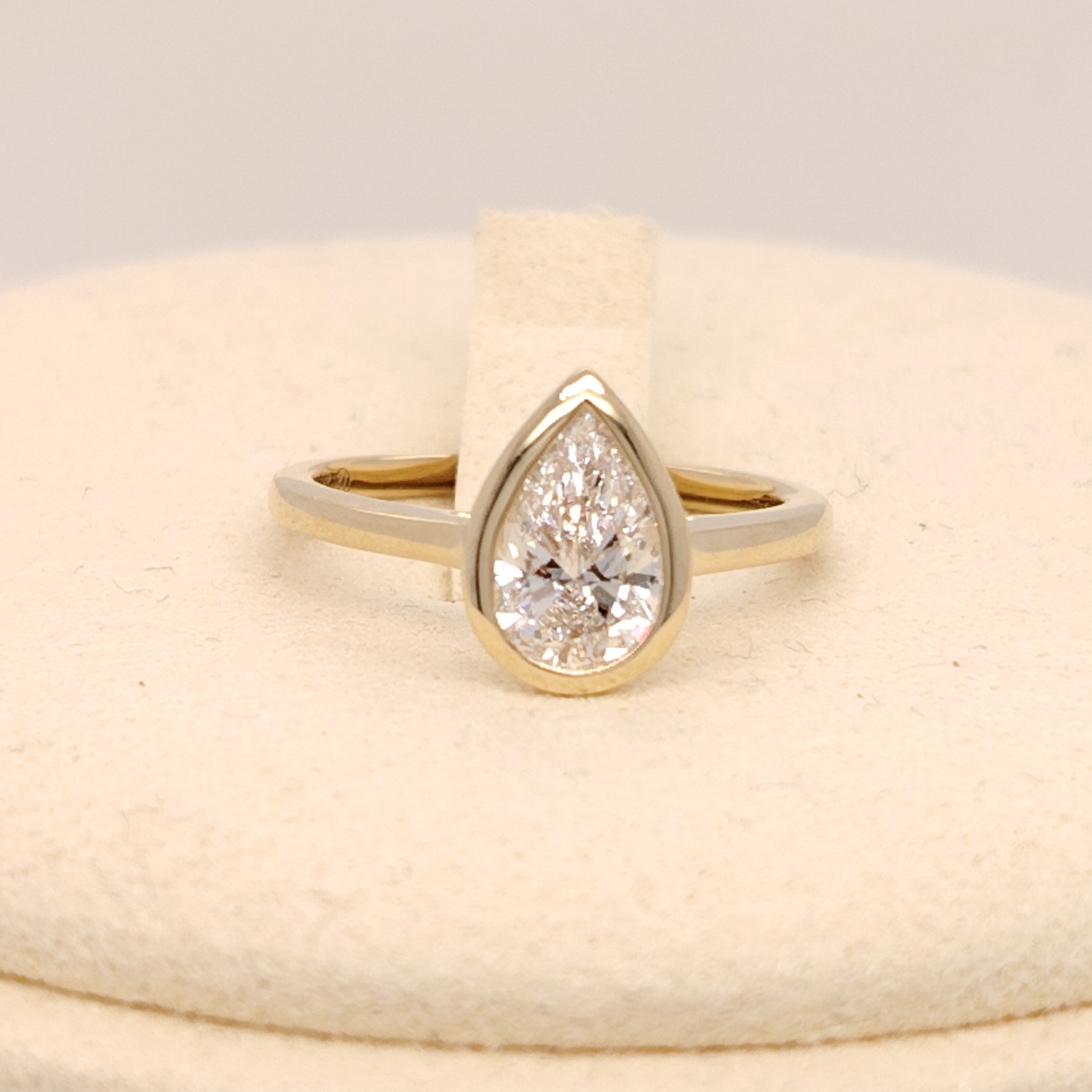 Timeless Pear Solitaire Ring