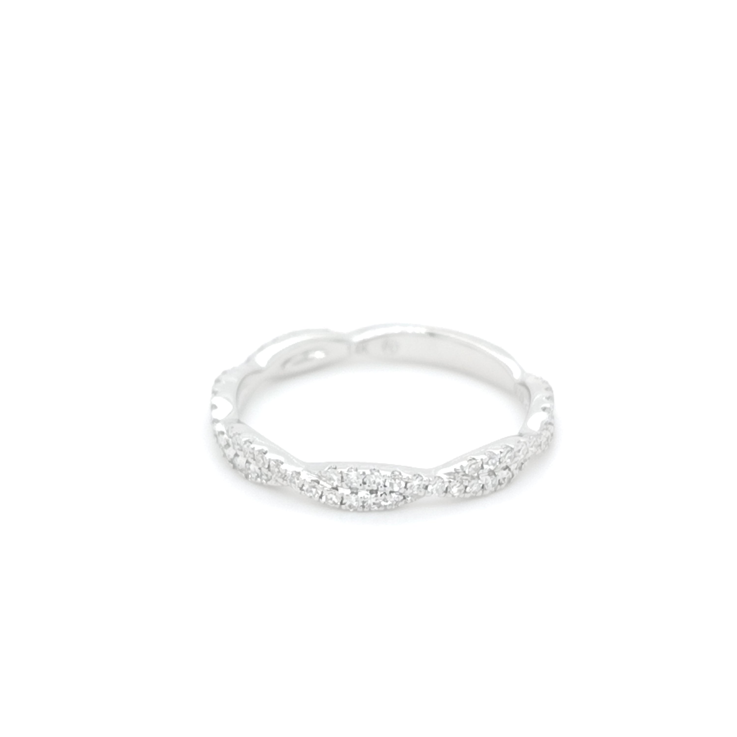 Luminous Wave Diamond Ring