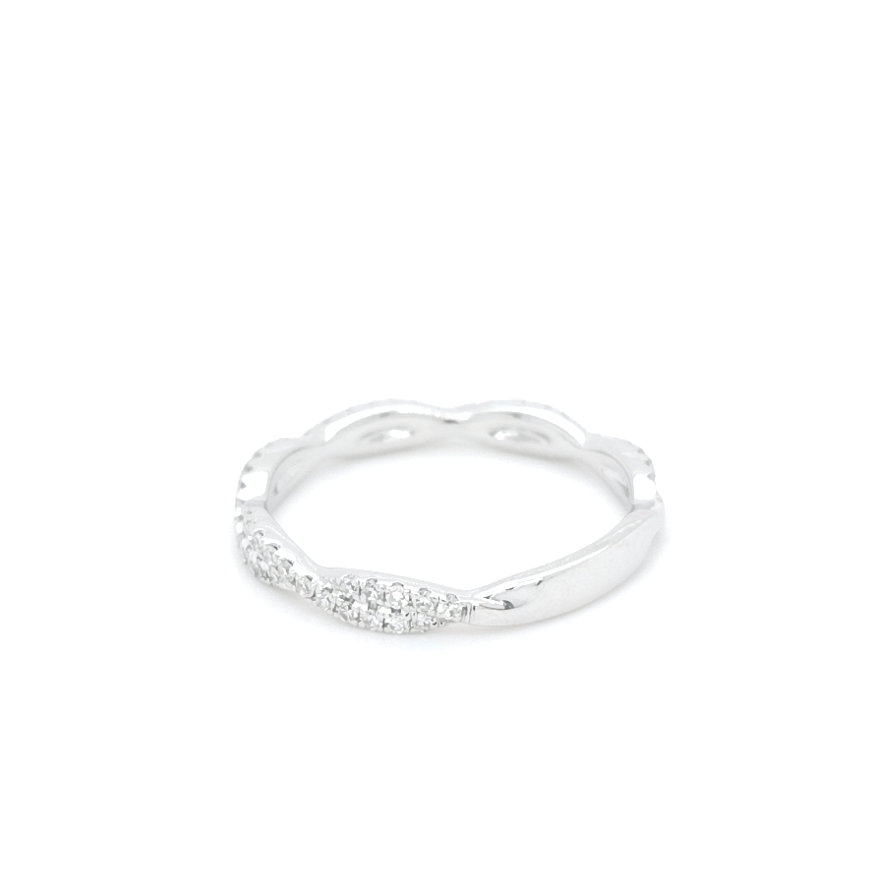 Luminous Wave Diamond Ring