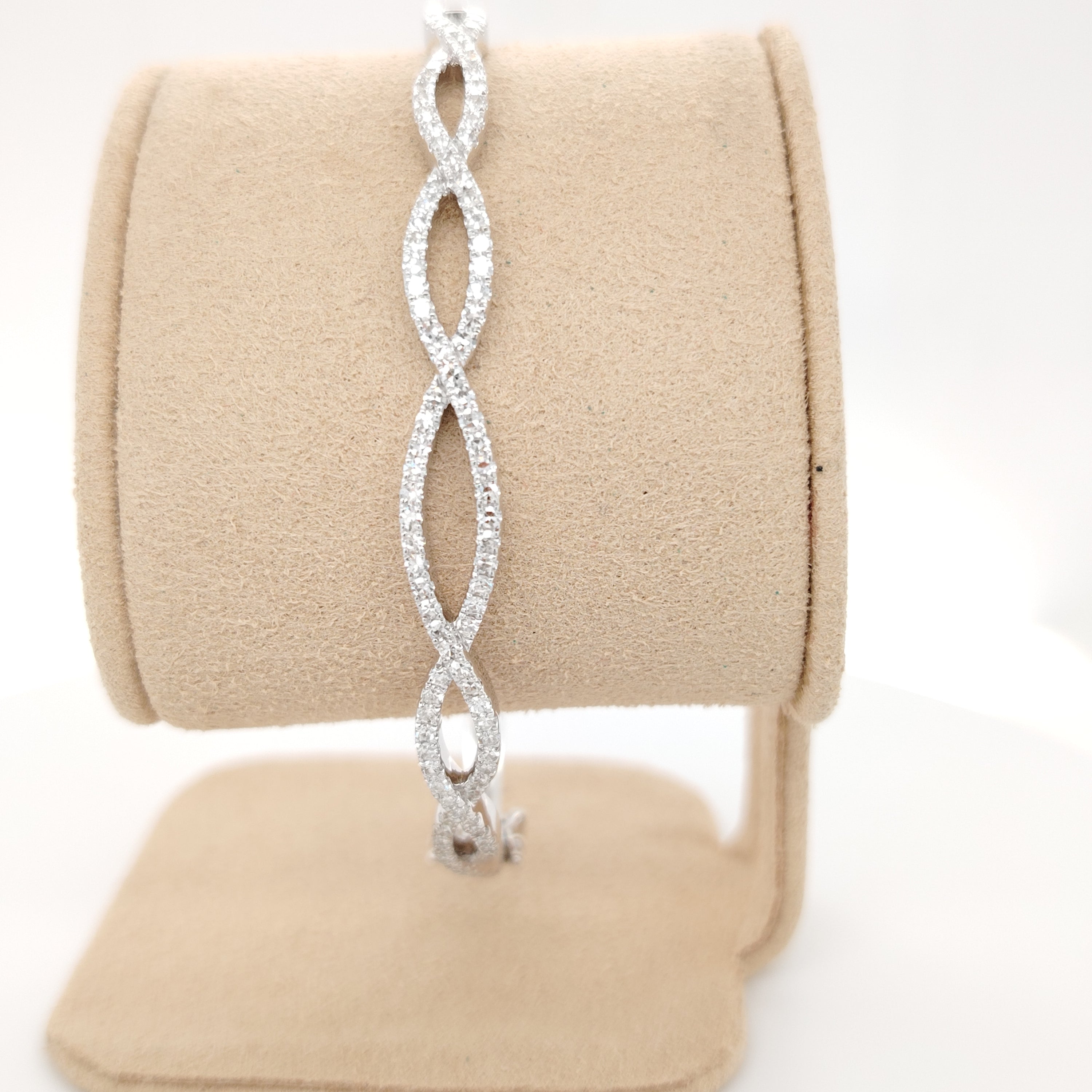 Pavé Diamond Infinity Bracelet