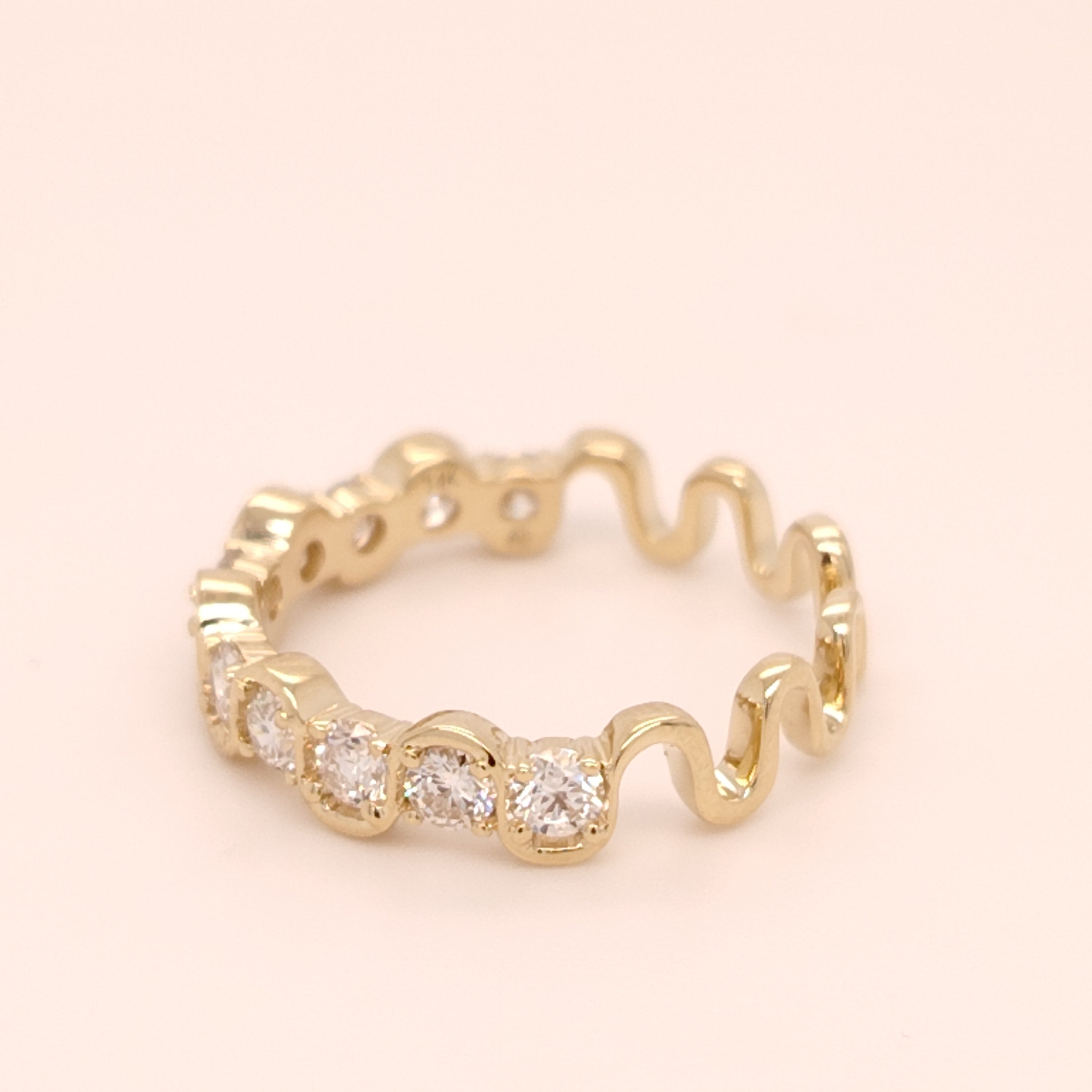 Joyful Squiggle Diamond Ring
