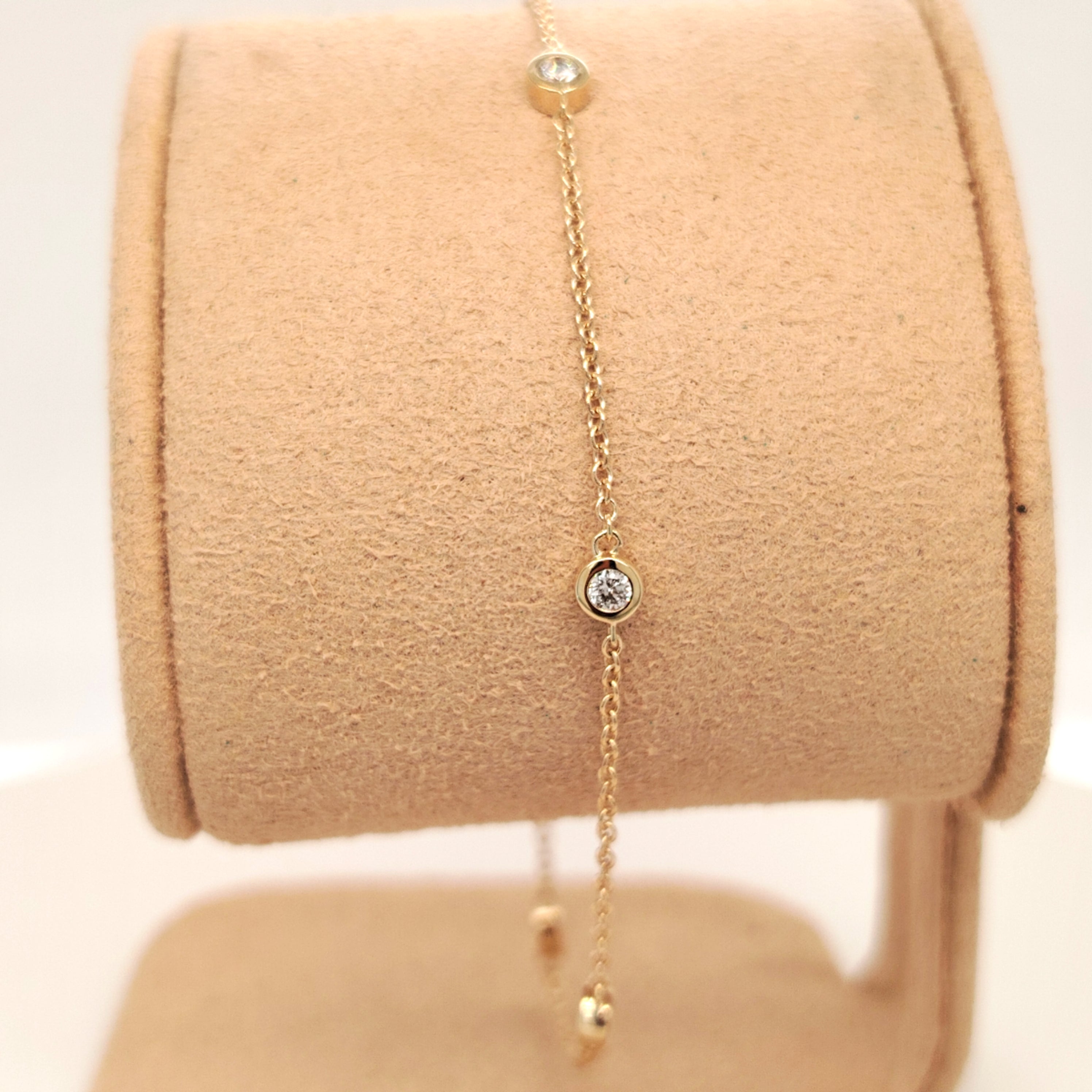 Classic Bezel Diamond ChainBracelet