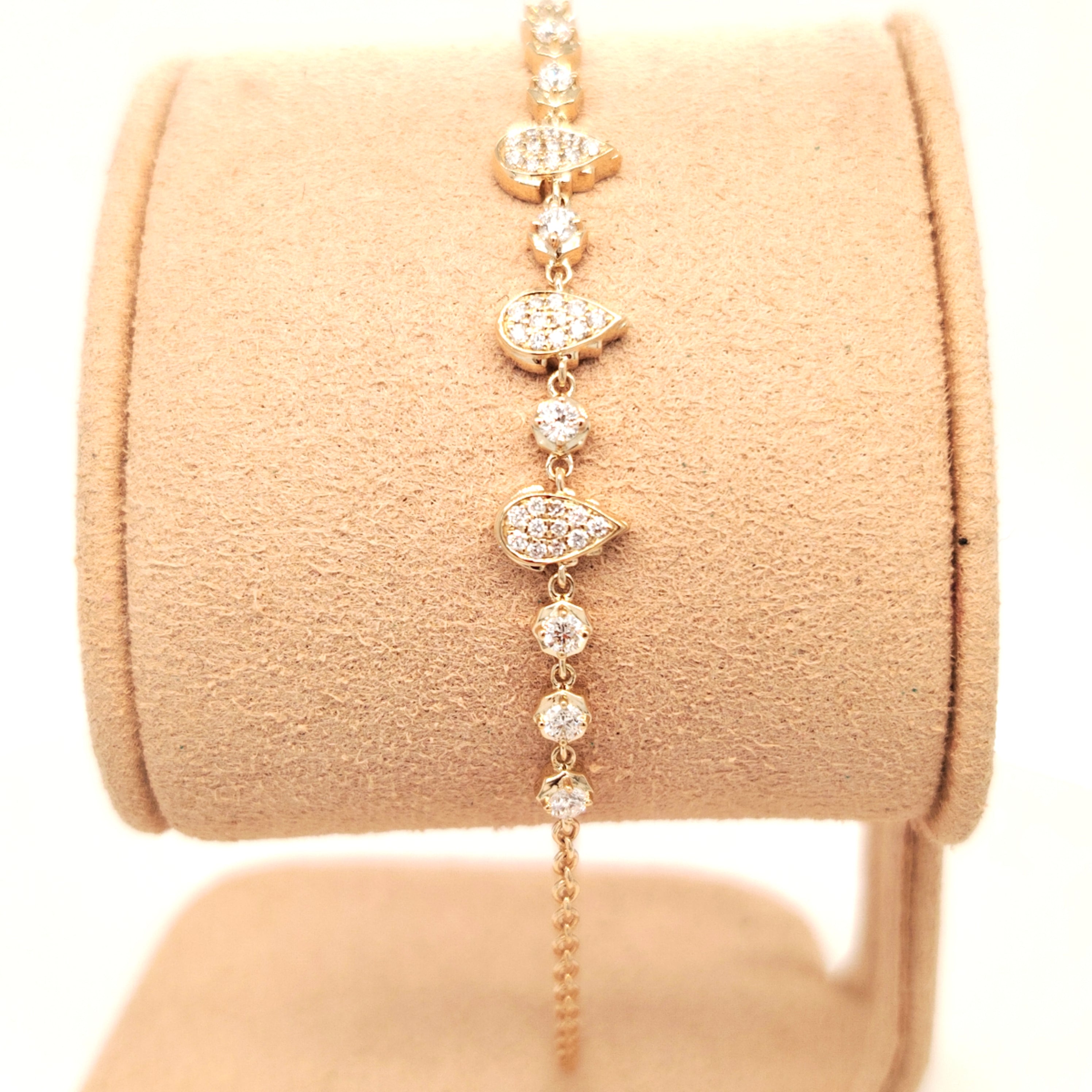 Pavé Diamond Marquise & Round Bracelet
