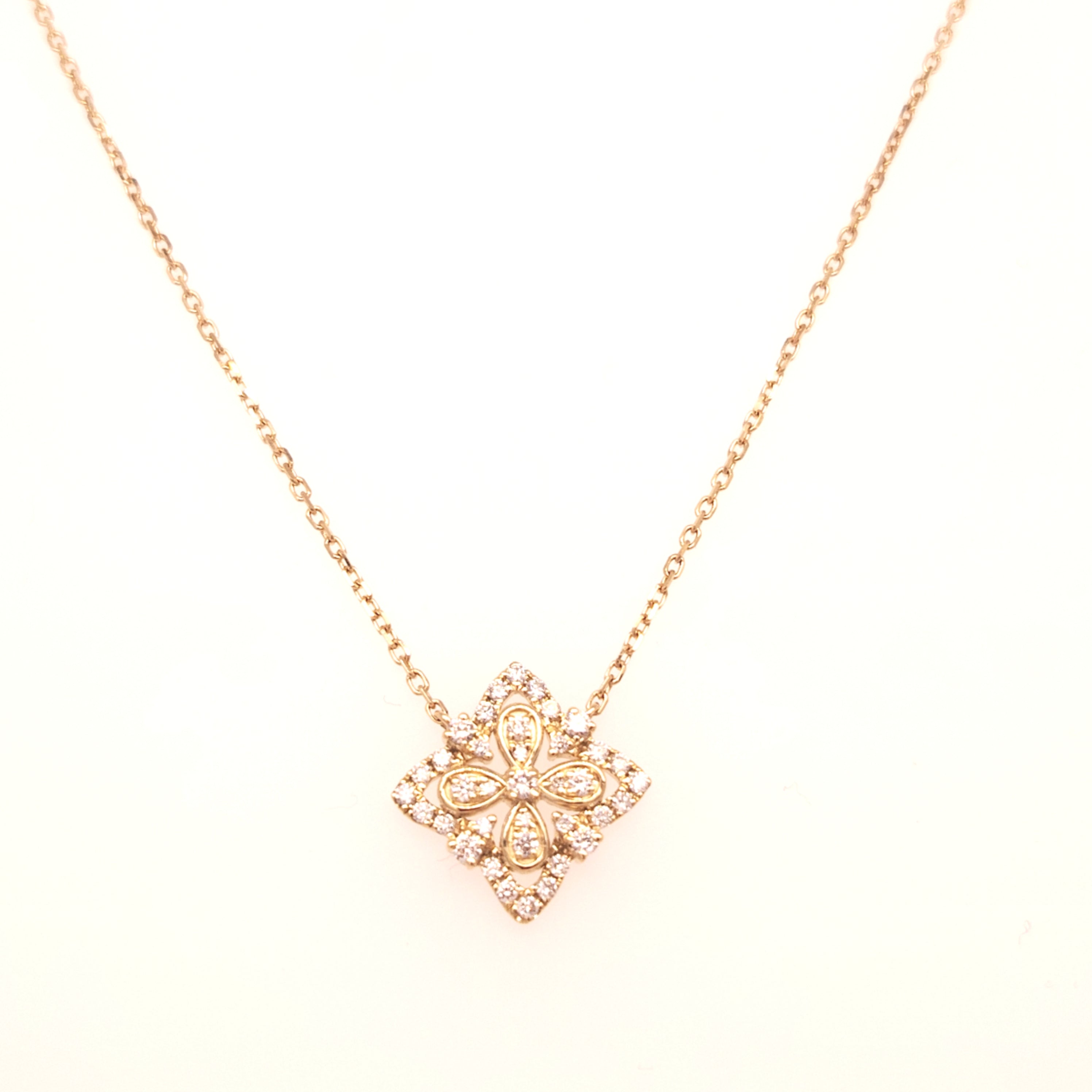Quatrefoil Diamond Necklace