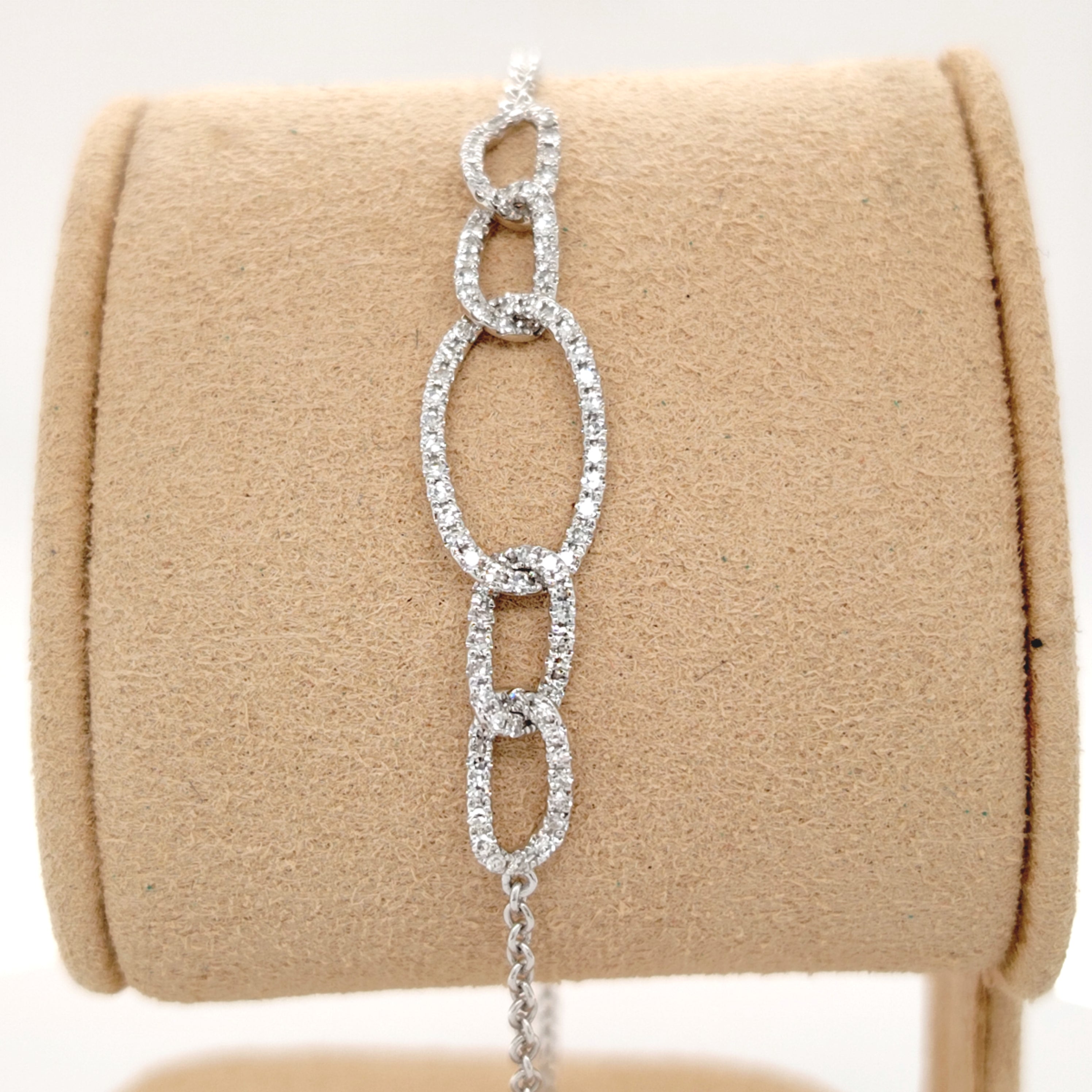 Diamond Pavé Chain Link Bracelet