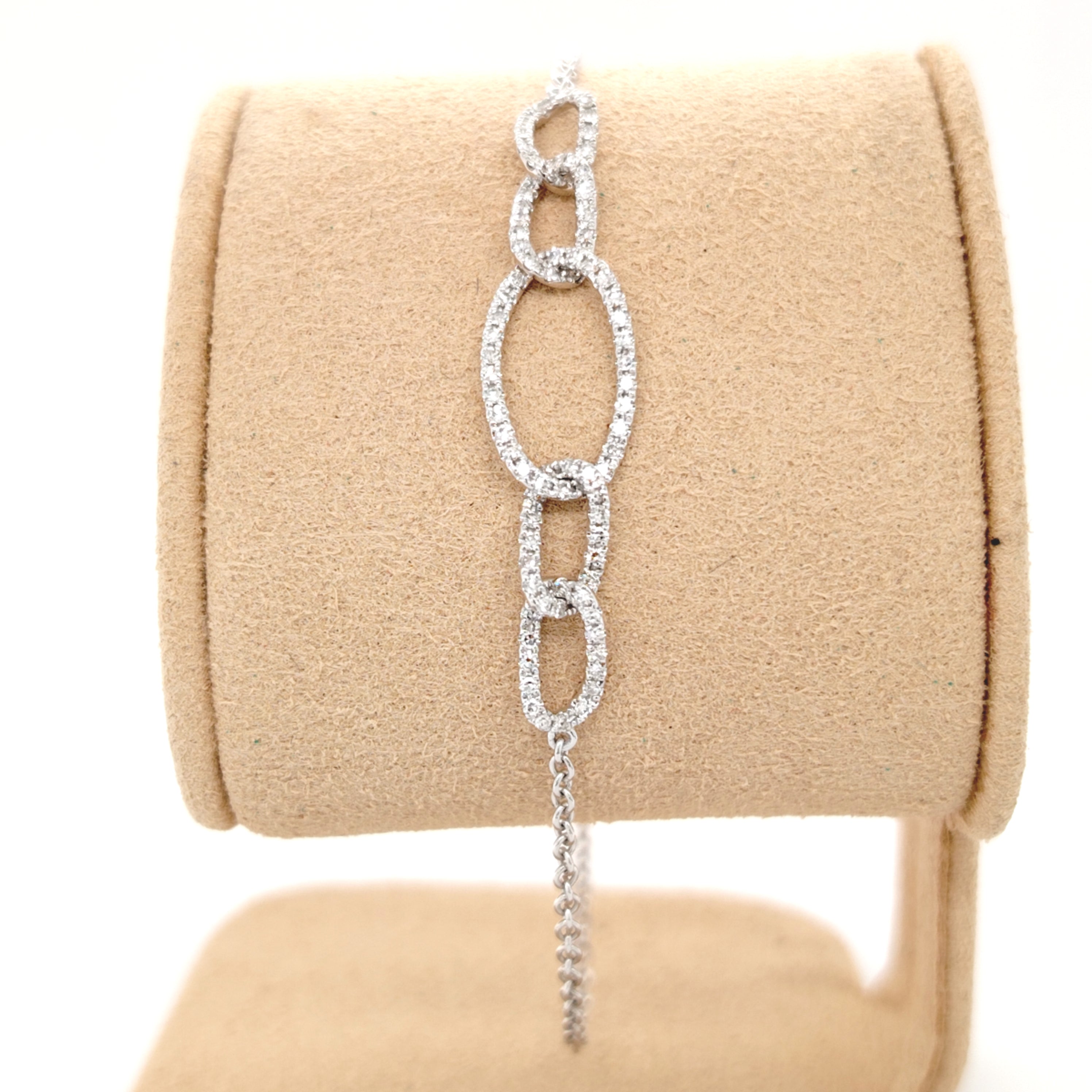 Diamond Pavé Chain Link Bracelet