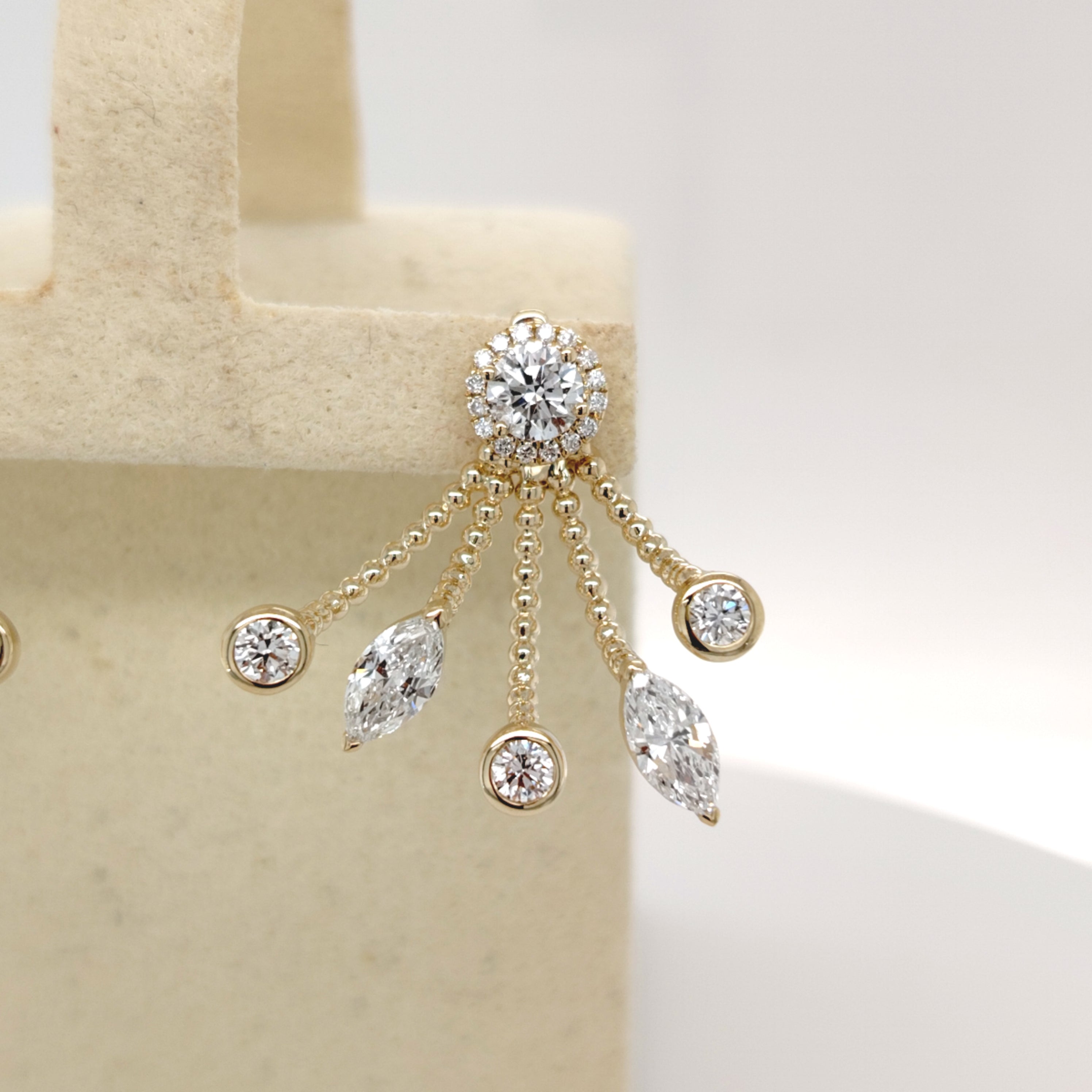 Cascading Diamond Chandelier Earrings